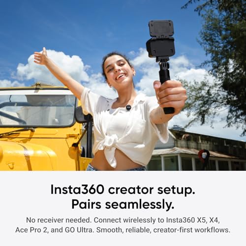 Detalle de Insta360 Mic Air Transmitter: Ultra‑light wireless mic for Vlog and streaming