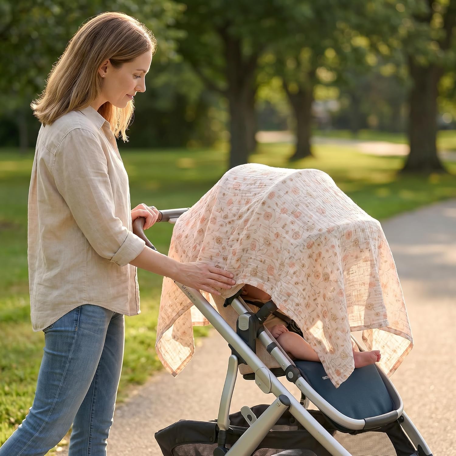 Detalle 2 de Muslin Nursing Cover, 100% Cotton