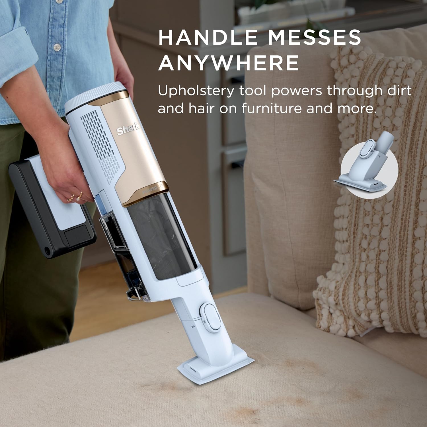 Thumbnail 6 de Shark BU1621C PowerLite Cordless Stick Vacuum with FloorDetect and LED Headlights