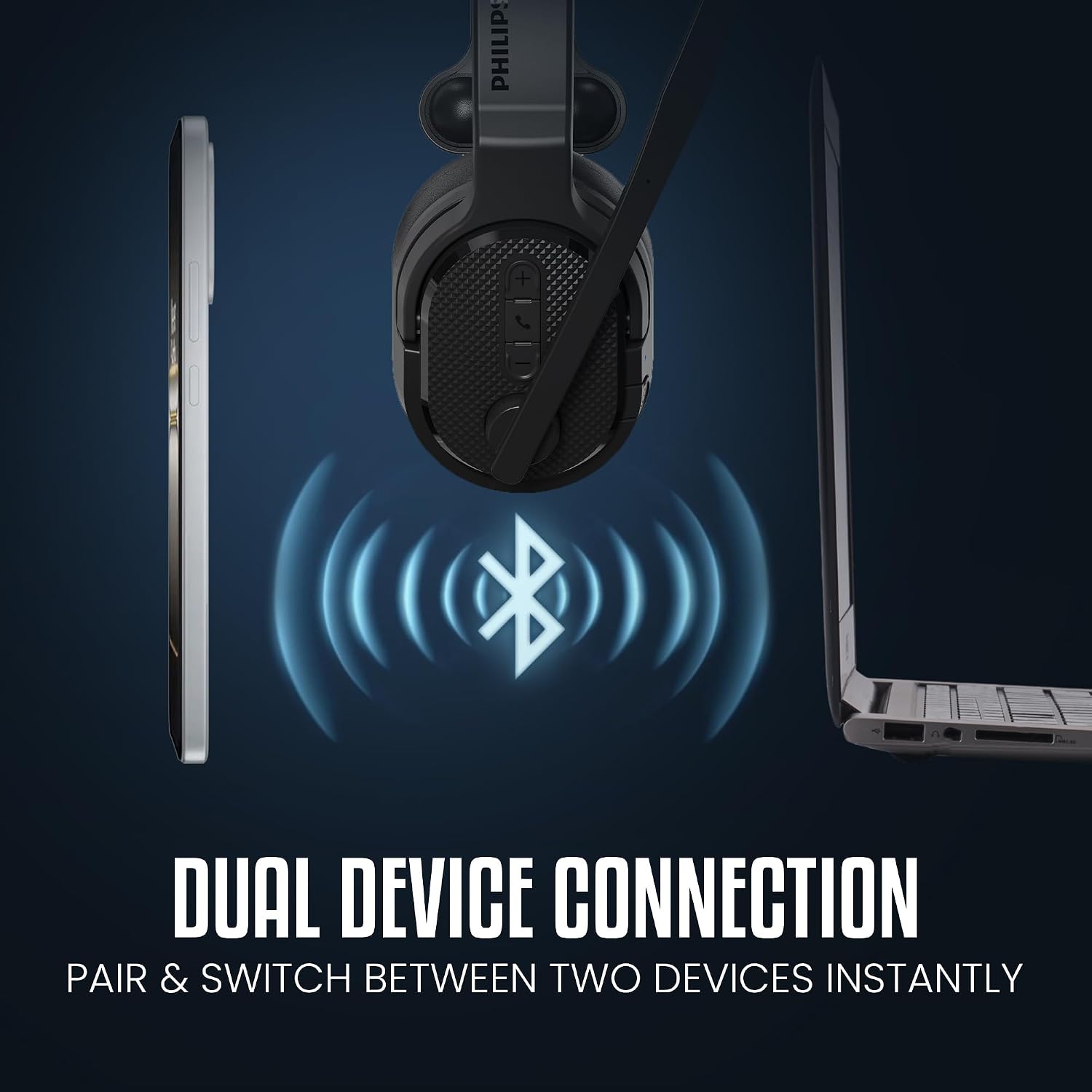 Detalle de Philips Trucker Bluetooth Headset noise-canceling
