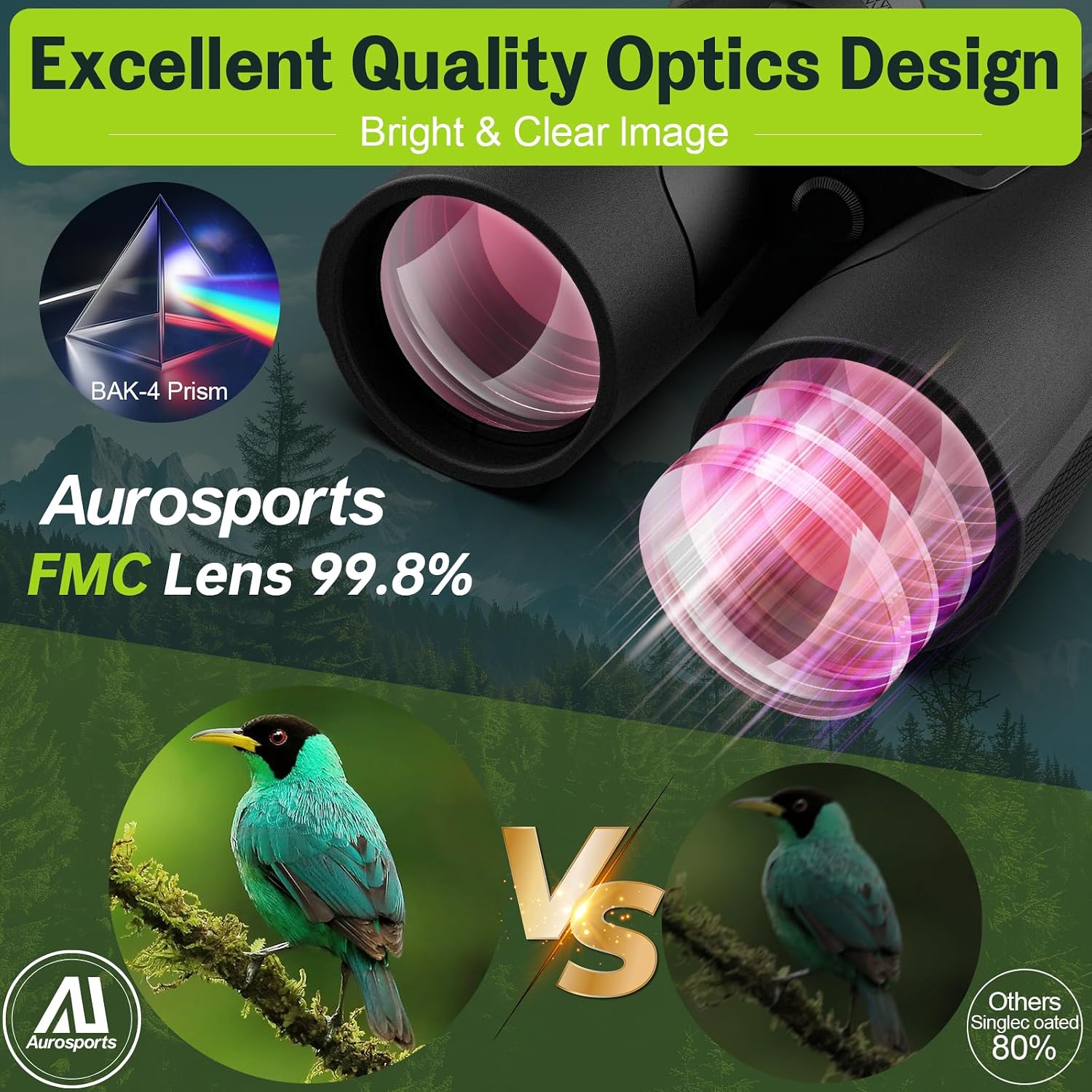 Thumbnail 4 de Aurosports 15x56 High‑Powered Binoculars for Adults