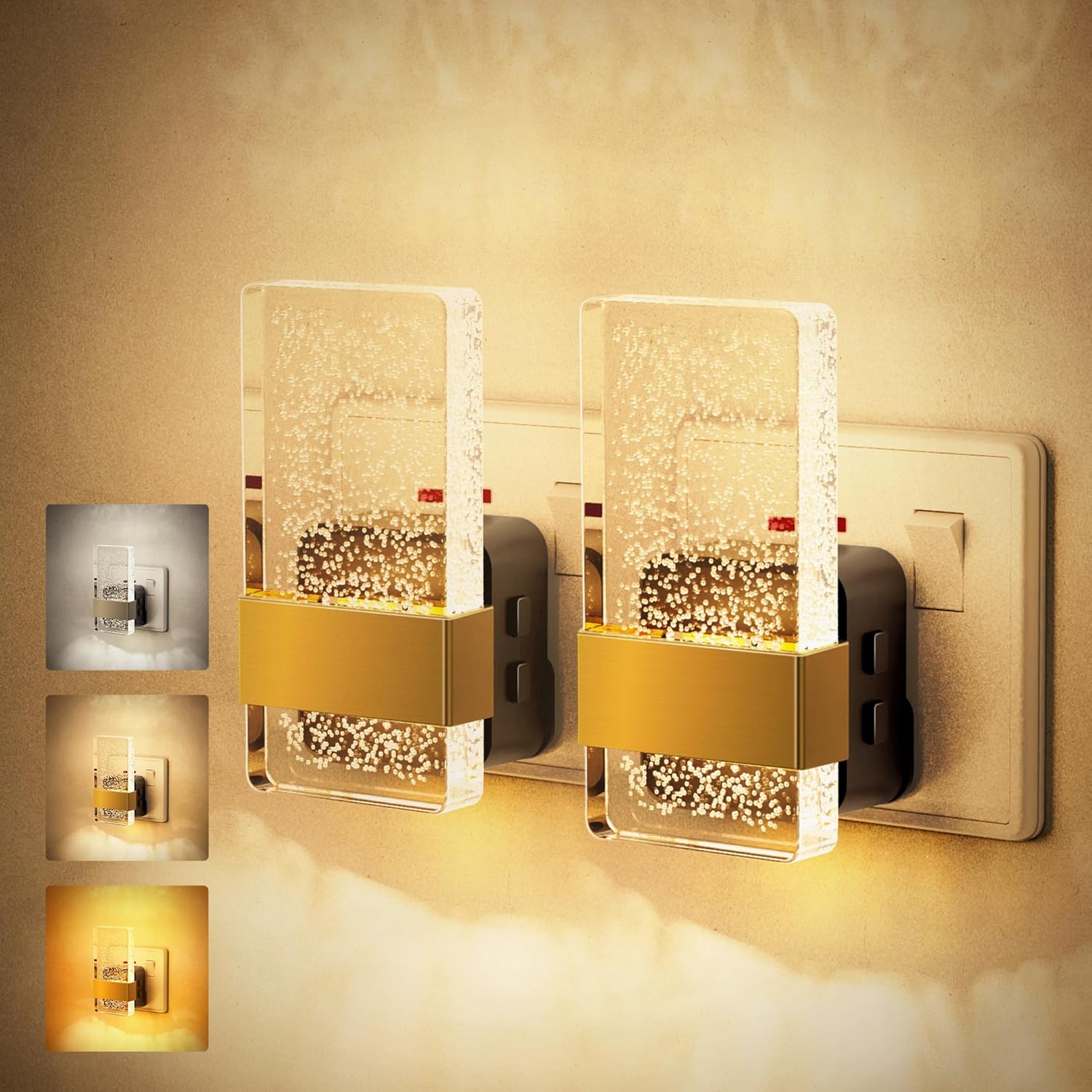 Thumbnail 6 de JandCase Night Light Plug-in Wall with Dusk-to-Dawn Sensor and Dimmable 0–100LM (3000K Warm White)