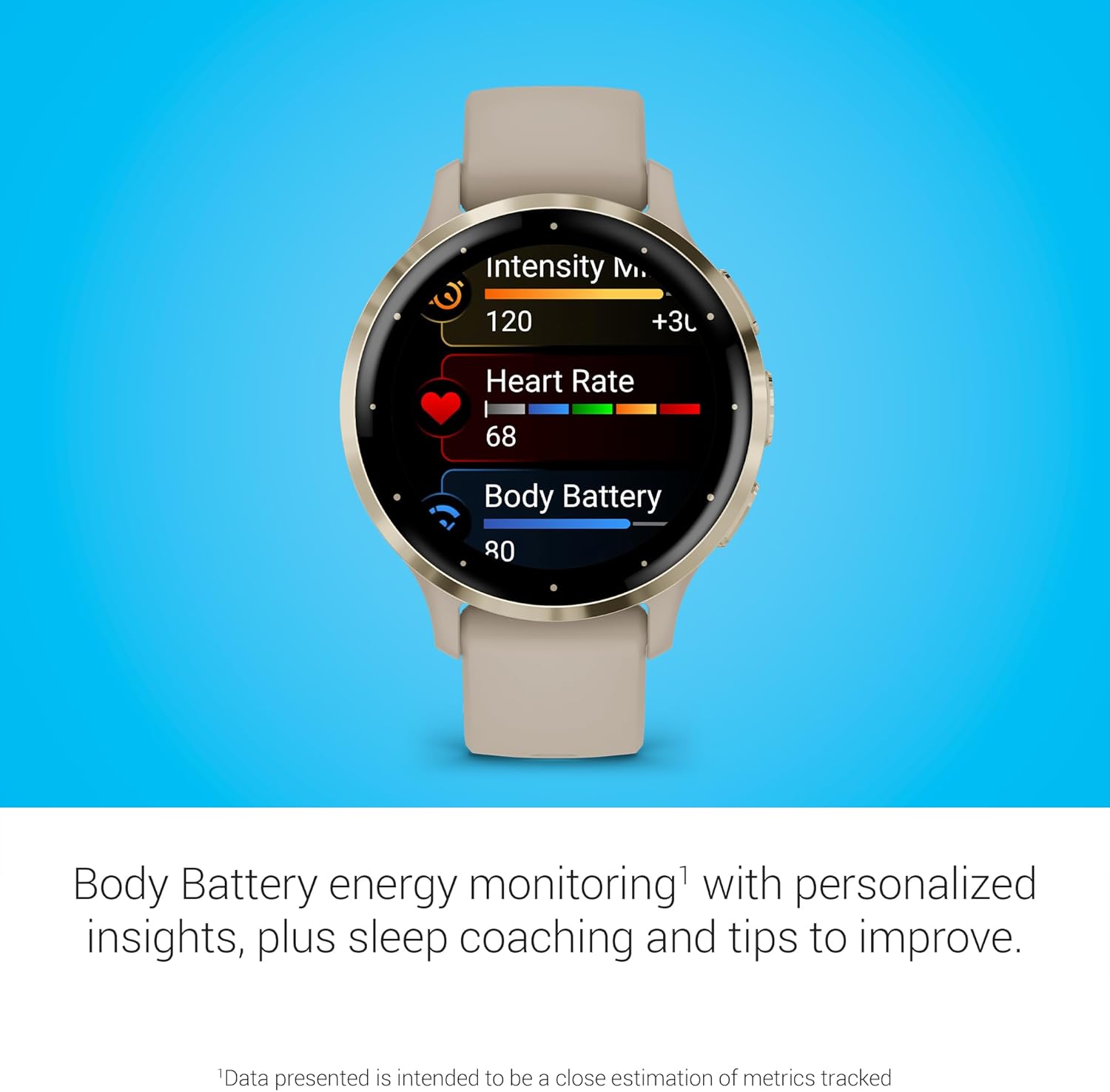 Detalle de Garmin Venu 3S, Premium Fitness Smartwatch — 41mm in French Gray