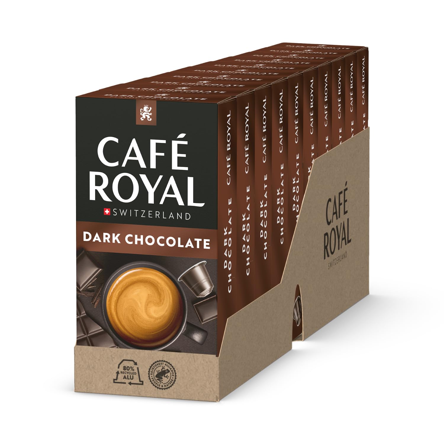 Thumbnail 6 de Café Royal Caramel Flavoured Kaffee – Nespresso-kompatible Kaffeekapseln, 100 Kapseln, 100% Arabica, Rainforest Alliance