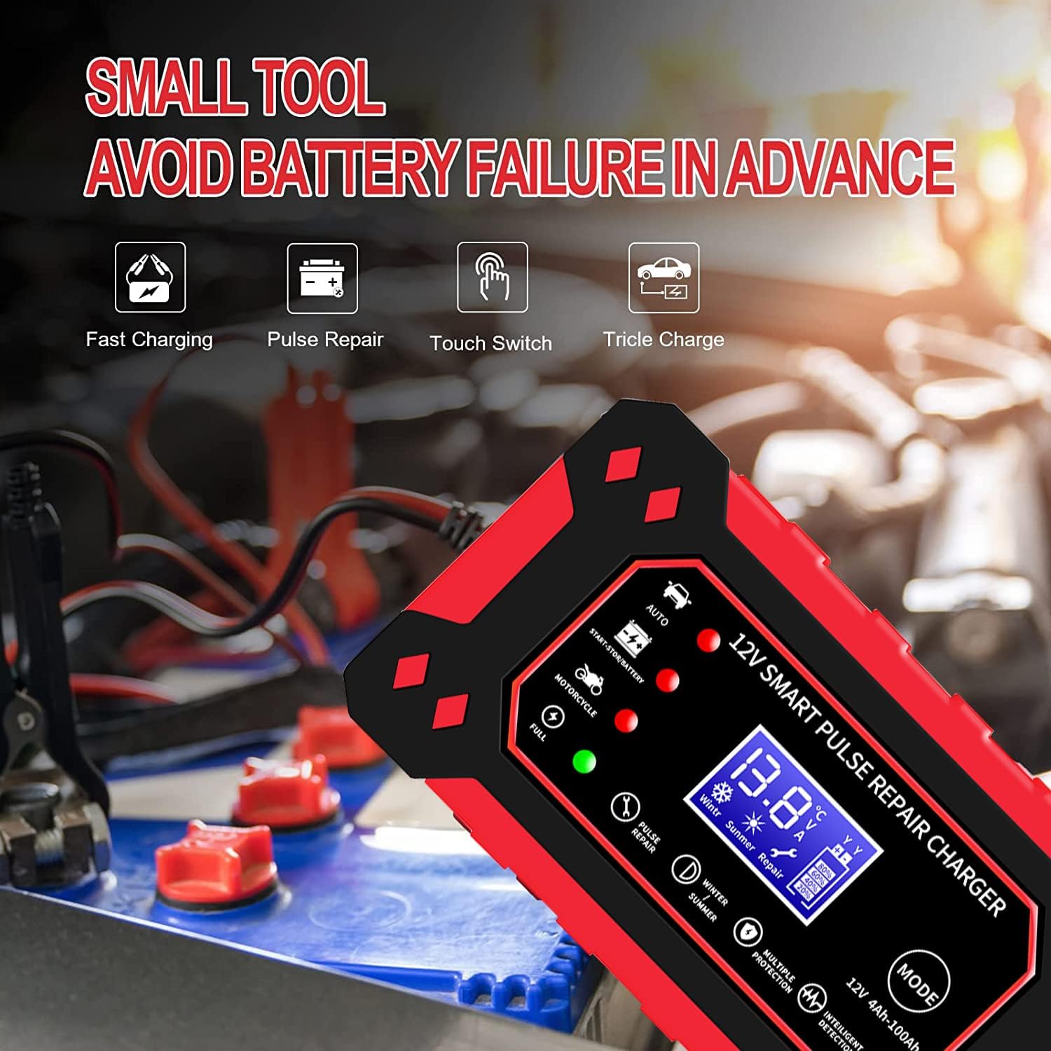 Thumbnail 3 de Car Battery Charger 12V 6-Amp Smart Charger