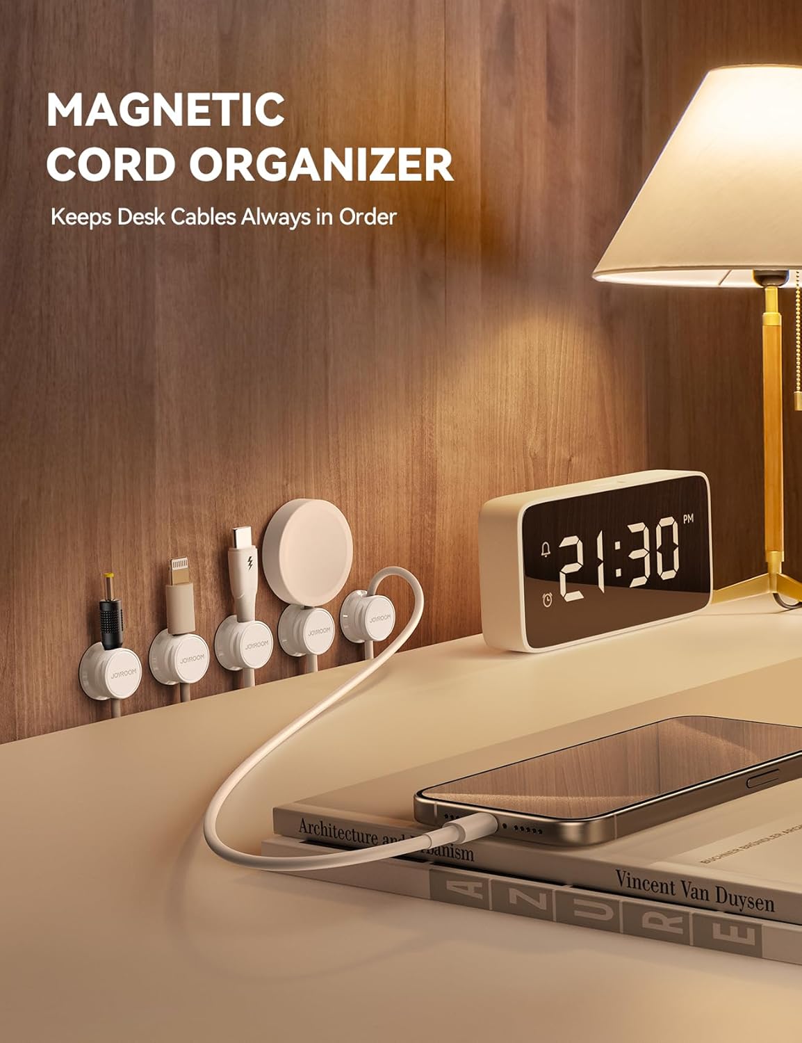 Thumbnail 1 de JOYROOM 6 Pack Cable Tidy Clips organiser 📦