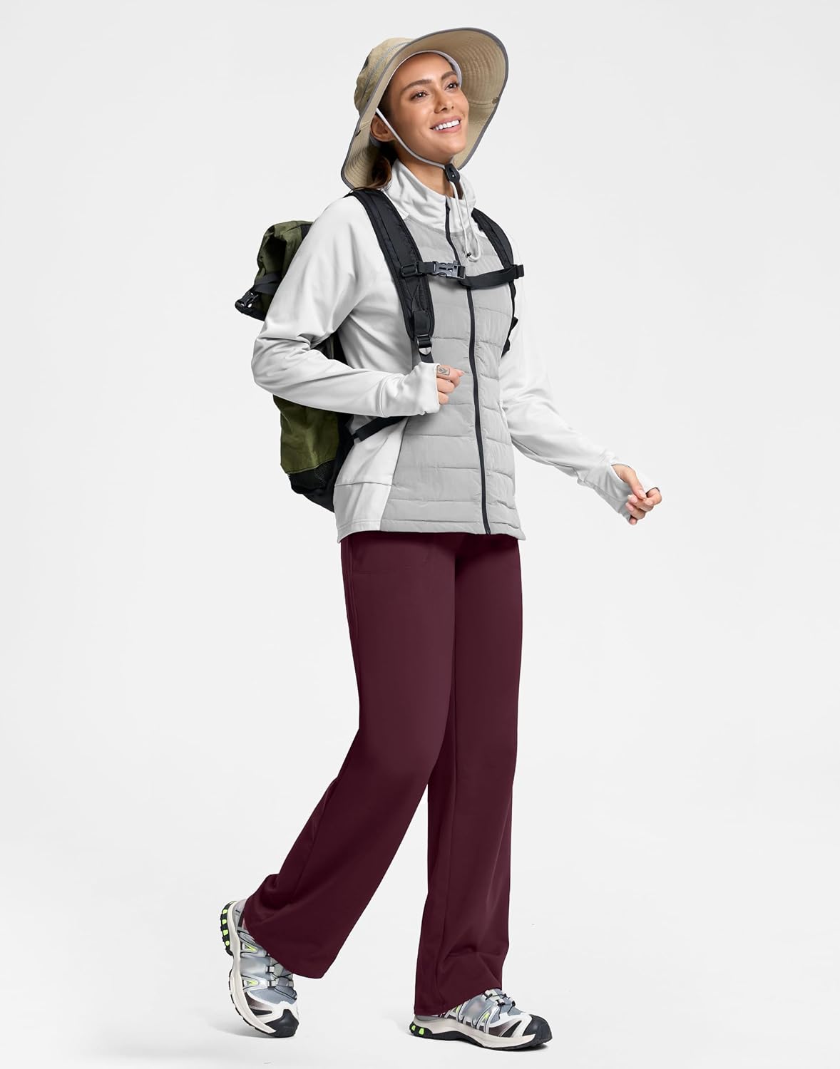 Thumbnail 6 de Soothfeel Fleece-Lined Straight-Leg Yoga Pants, High Waist, Side Pockets