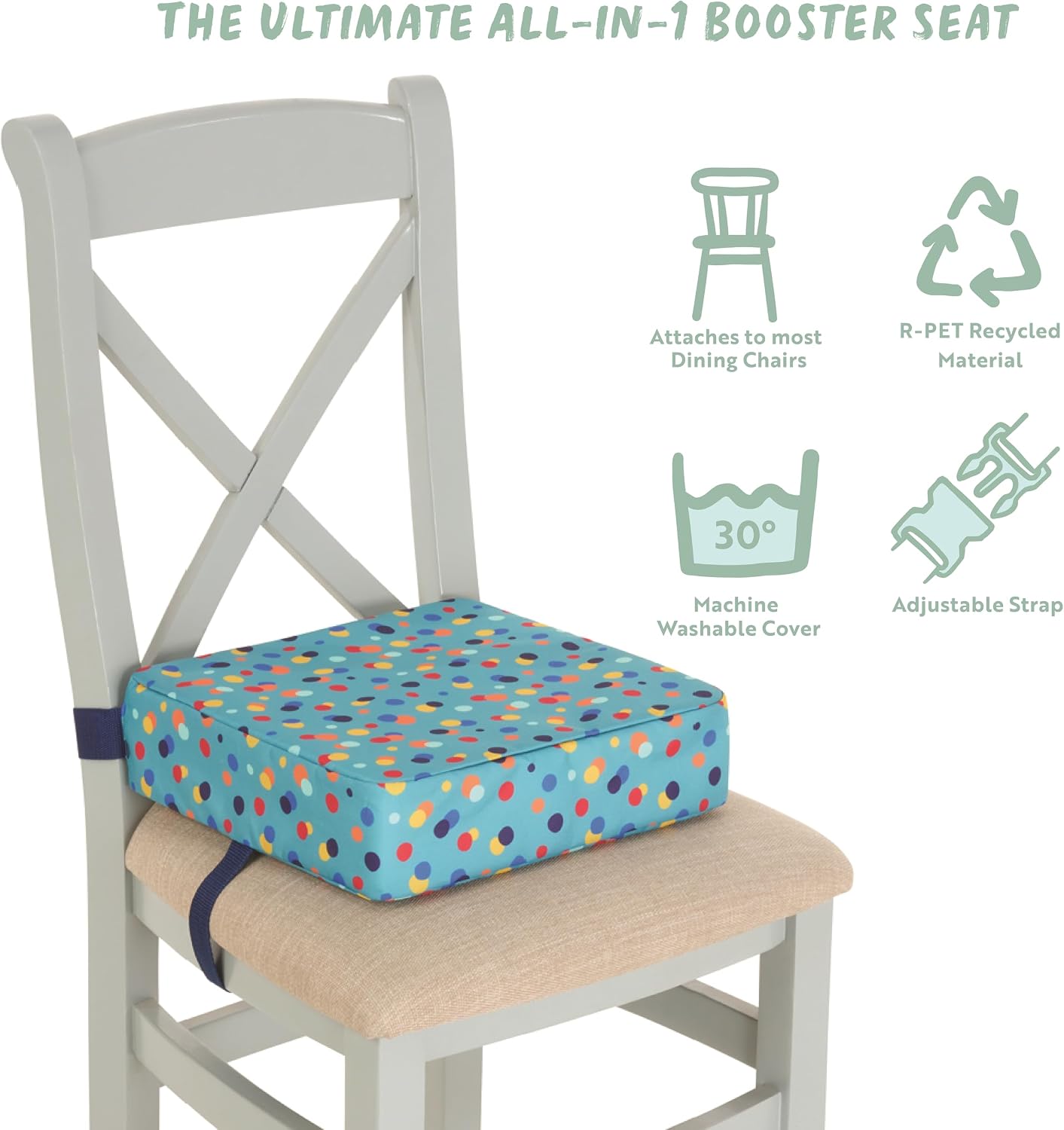 Thumbnail 4 de Polar Gear Baby Booster Cushion – Lightweight 8cm Foam Booster Seat for 3+ Years