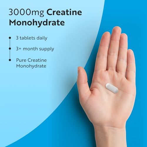 Thumbnail 3 de Nutravita Creatine Monohydrate Tablets 3000mg – 300 Vegan Tablets