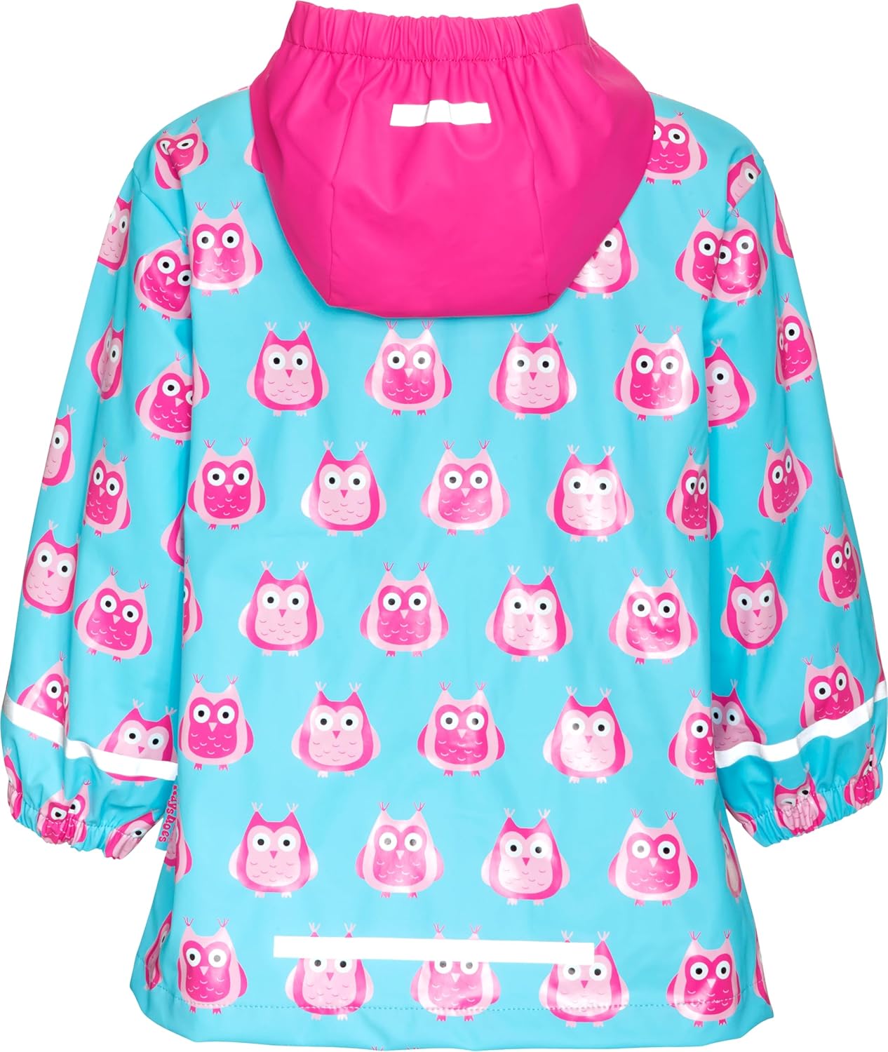 Detalle de Playshoes Unisex Kinder Regenjacke Outdoorjacke – wind- und wasserdicht mit reflektierenden Details