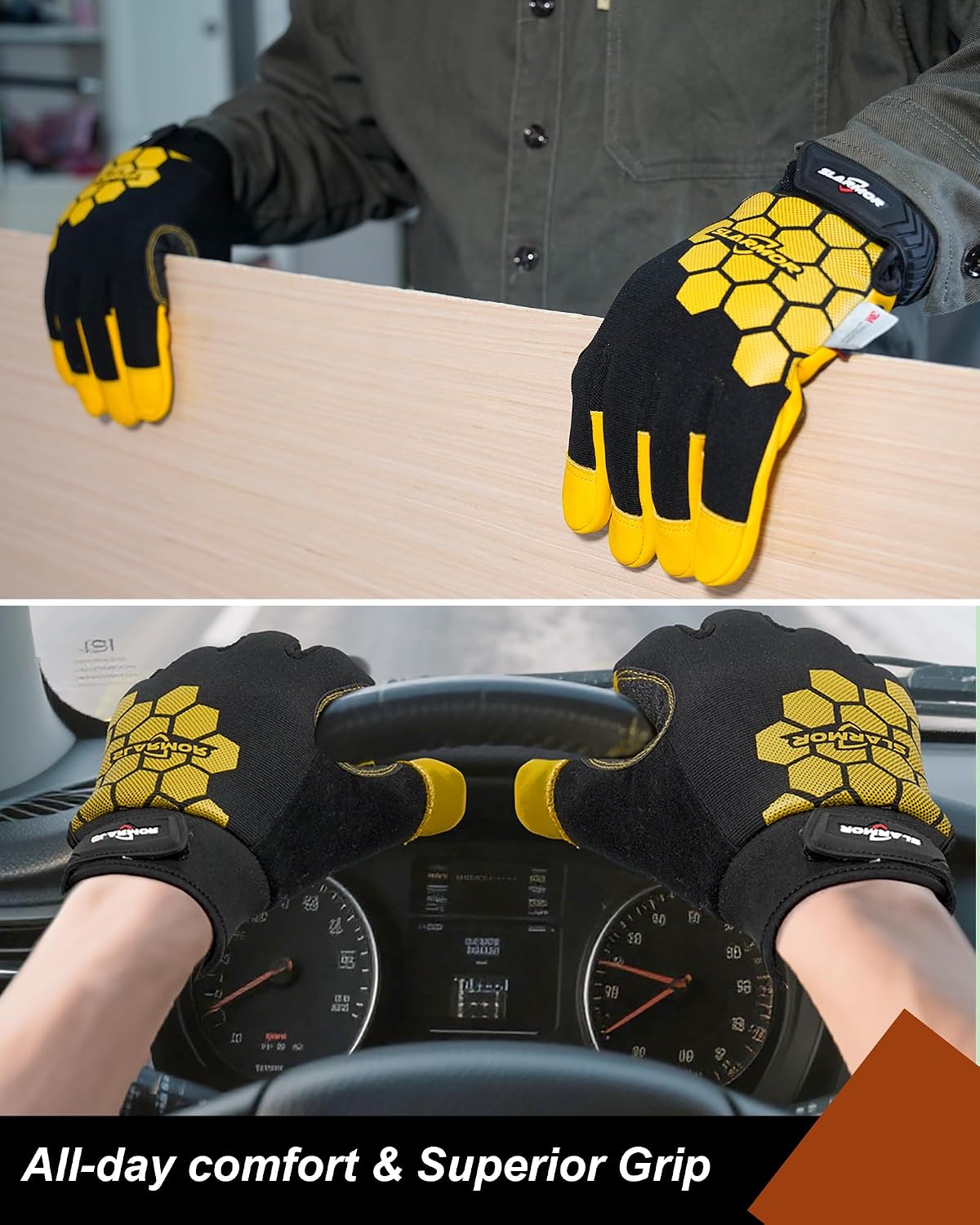 Thumbnail 6 de SLARMOR Winter Work Gloves with 100g Thinsulate, Cowhide Palm and Touchscreen Fingers