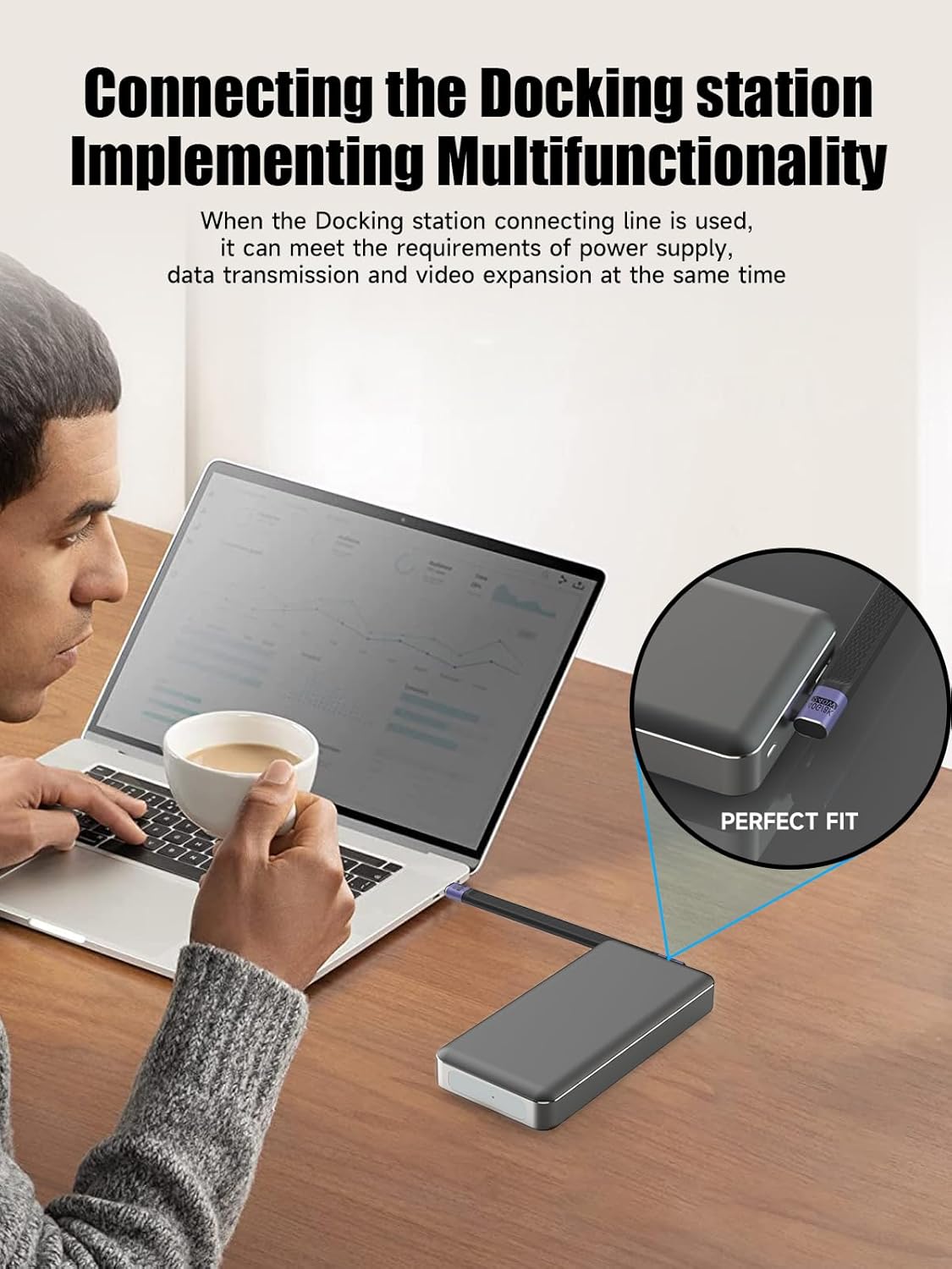 Thumbnail 5 de Cable USB4.0 Corto Type-C a Type-C 13cm ⚡ Soporte 8K60Hz, 240W