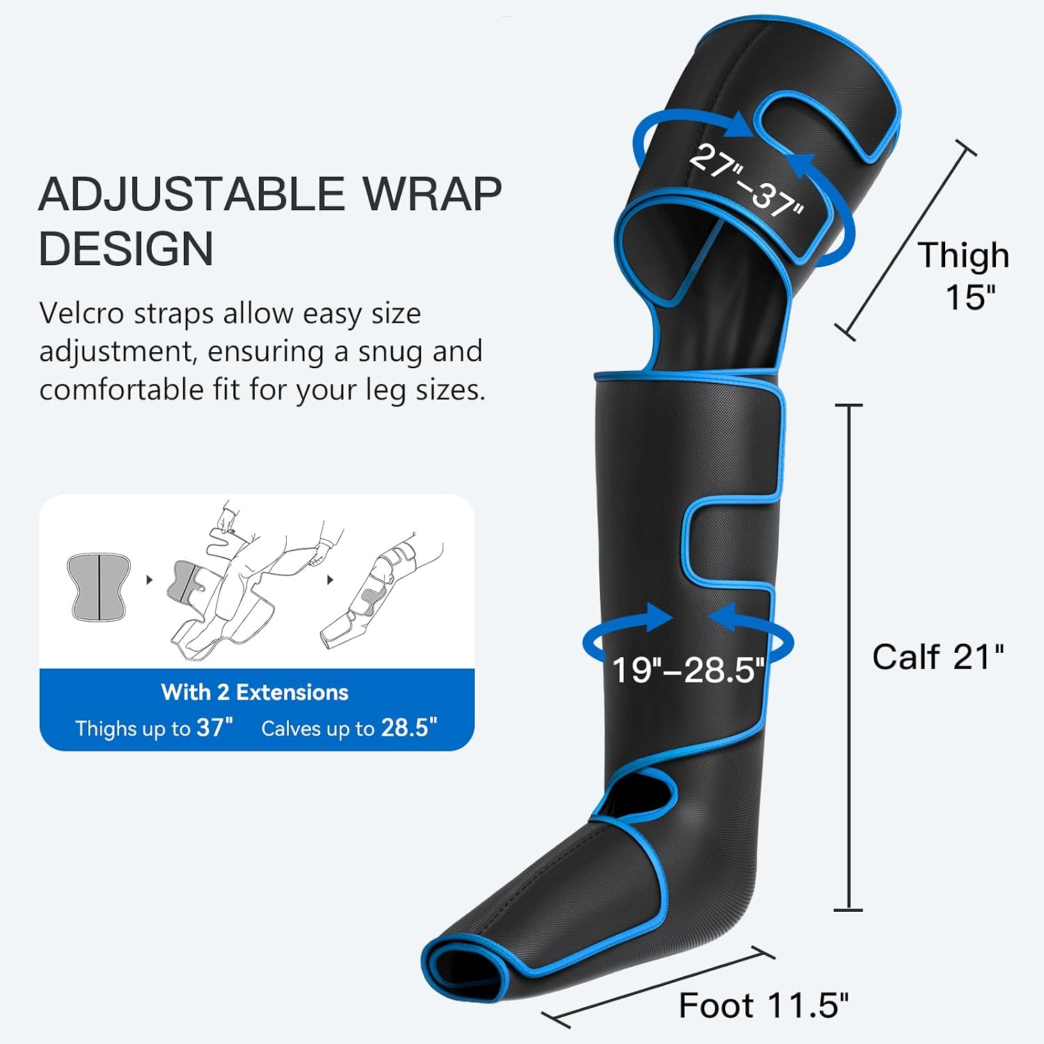 Thumbnail 5 de CINCOM Leg Massager with Heat and Compression