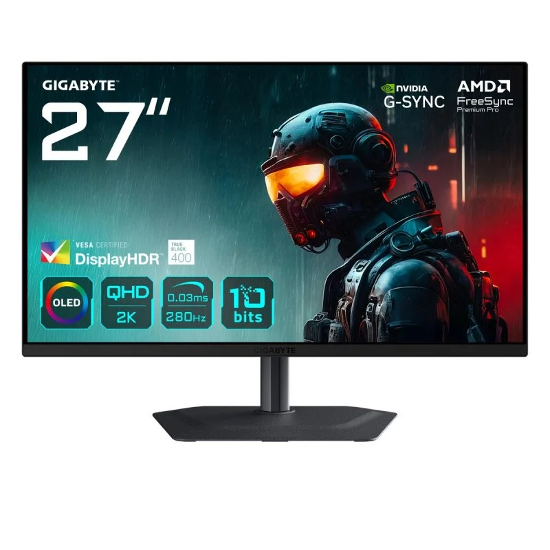 Detalle de Monitor GIGABYTE MO27Q2A 27" QHD OLED 280 Hz — velocidad y detalle para gaming competitivo