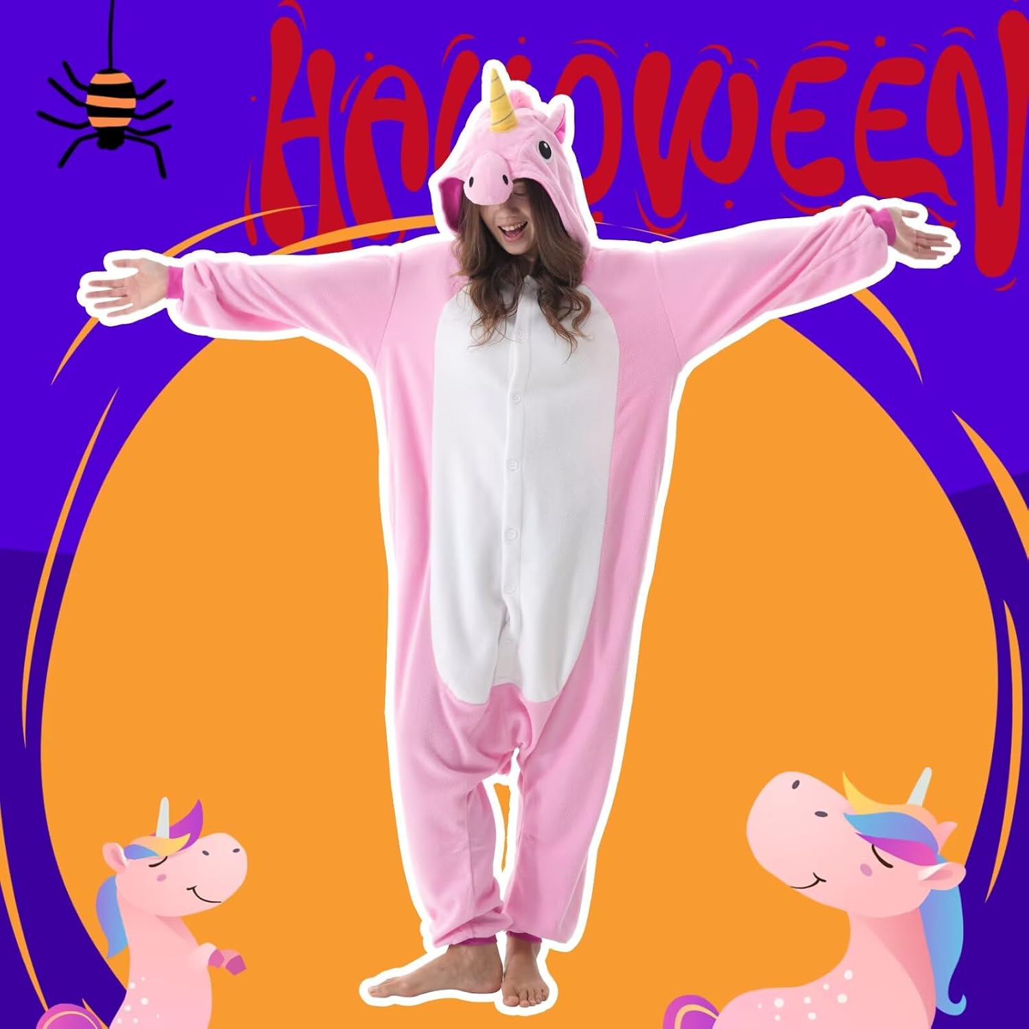 Detalle de Veyryth Animal Onesie Pajamas, 100% Polyester