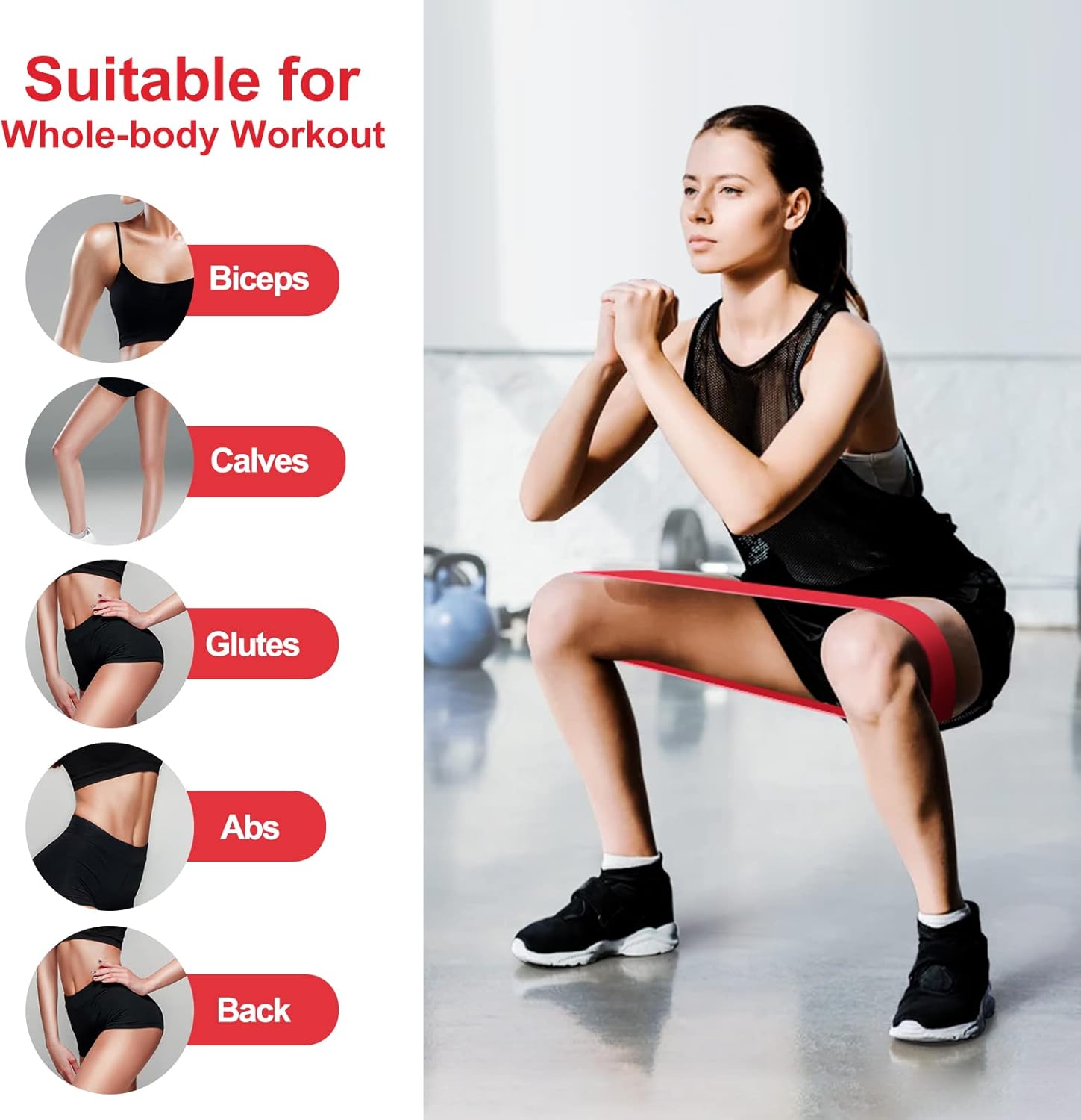 Thumbnail 3 de Fokky Elastici Fitness (Set di 5) – Bande di Resistenza per allenamento versatile