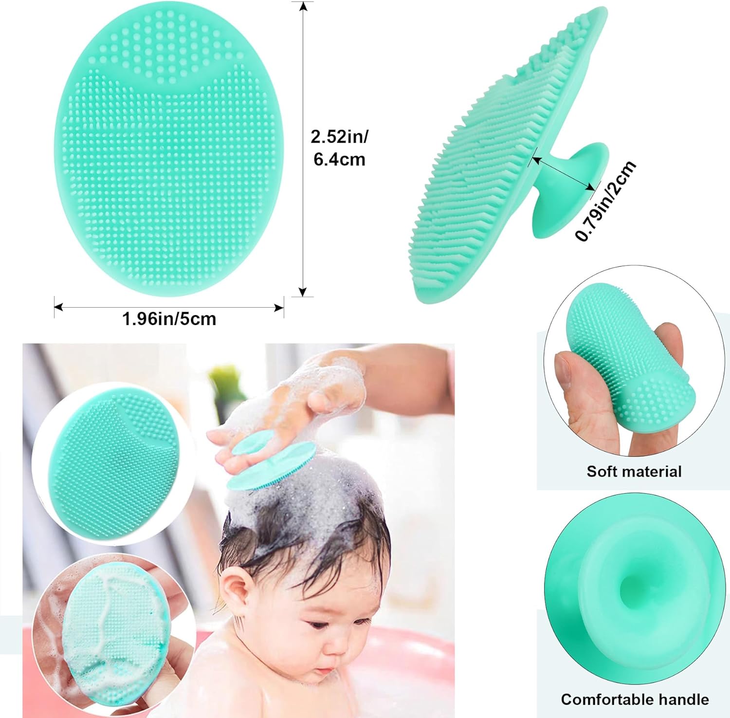 Thumbnail 5 de Molylove 3PCS Baby Hair Brush Set for Newborns & Toddlers with Wooden Handle and Comb
