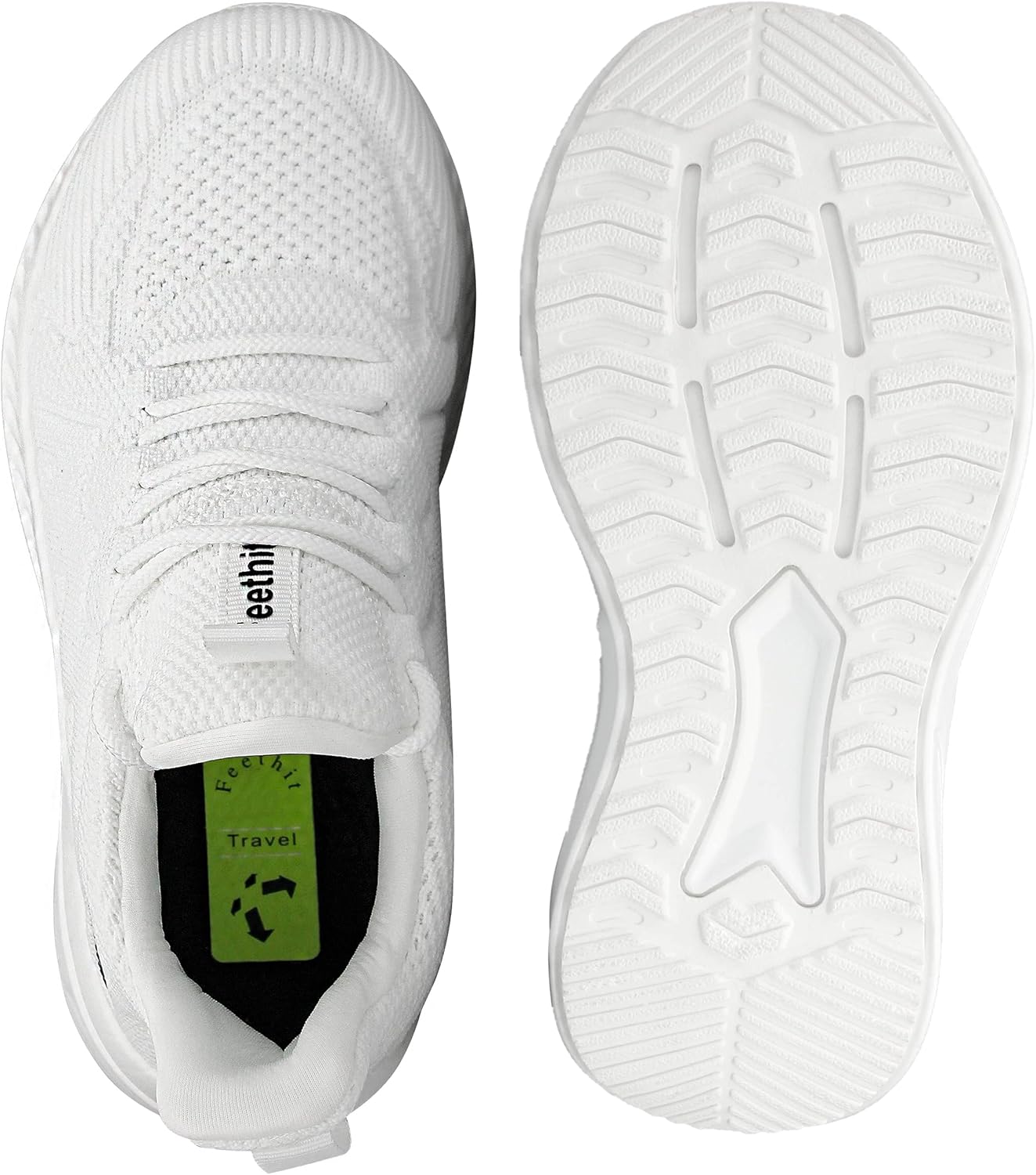 Thumbnail 5 de Feethit Damen Sneaker Turnschuhe atmungsaktiv und leichtgewichtig, Weiß (Größe 38 EU)