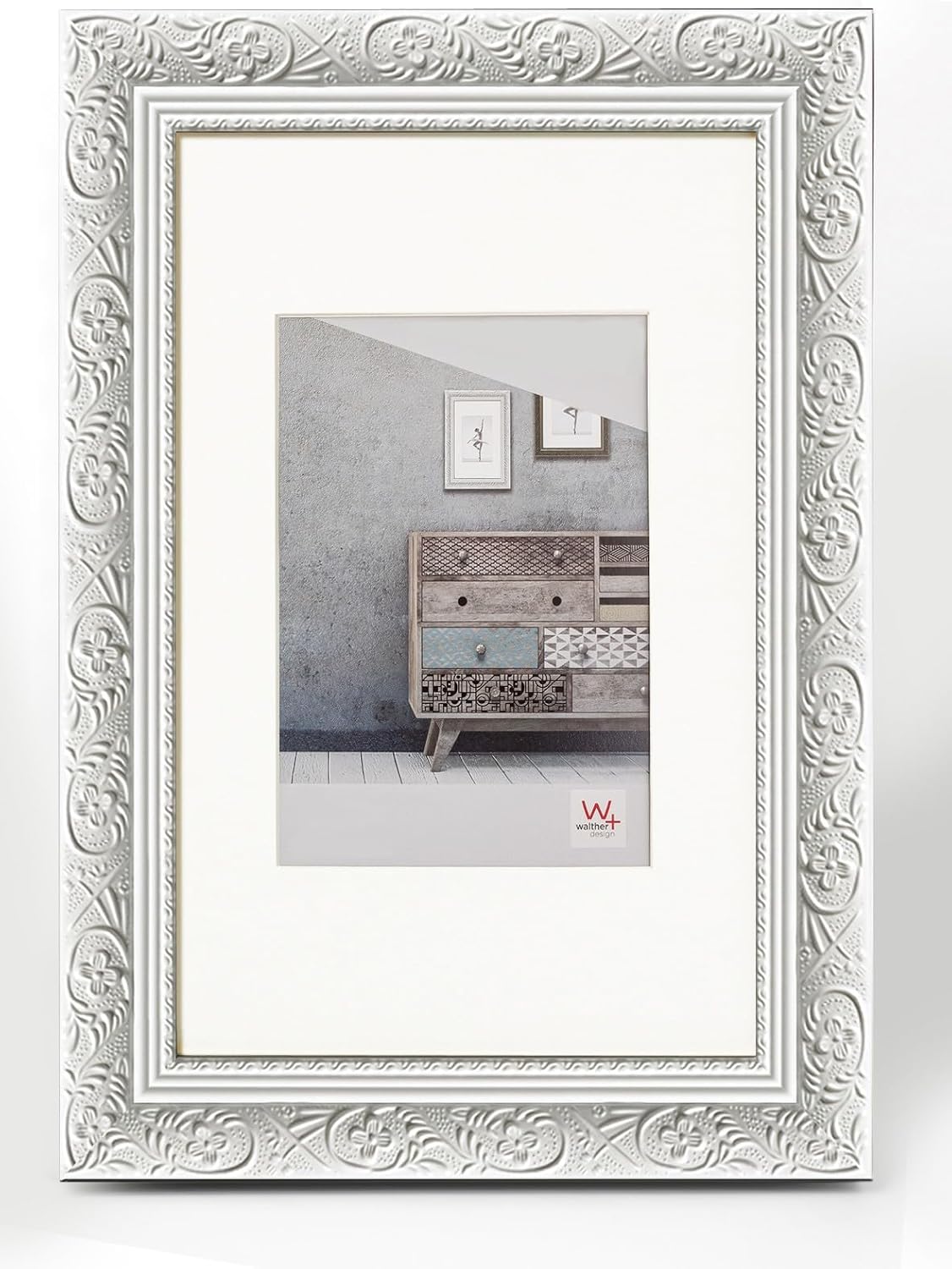 Thumbnail 3 de Cadre Photo Walther Design Blanc 40 x 50 cm Baroque CR050W