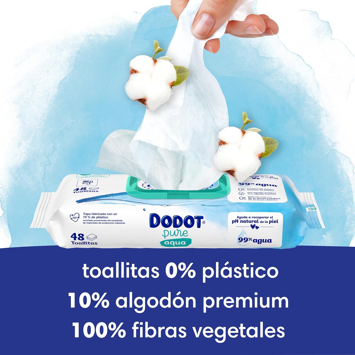 Detalle 2 de Dodot Pañales Bebé Sensitive Talla 1 2–5 kg