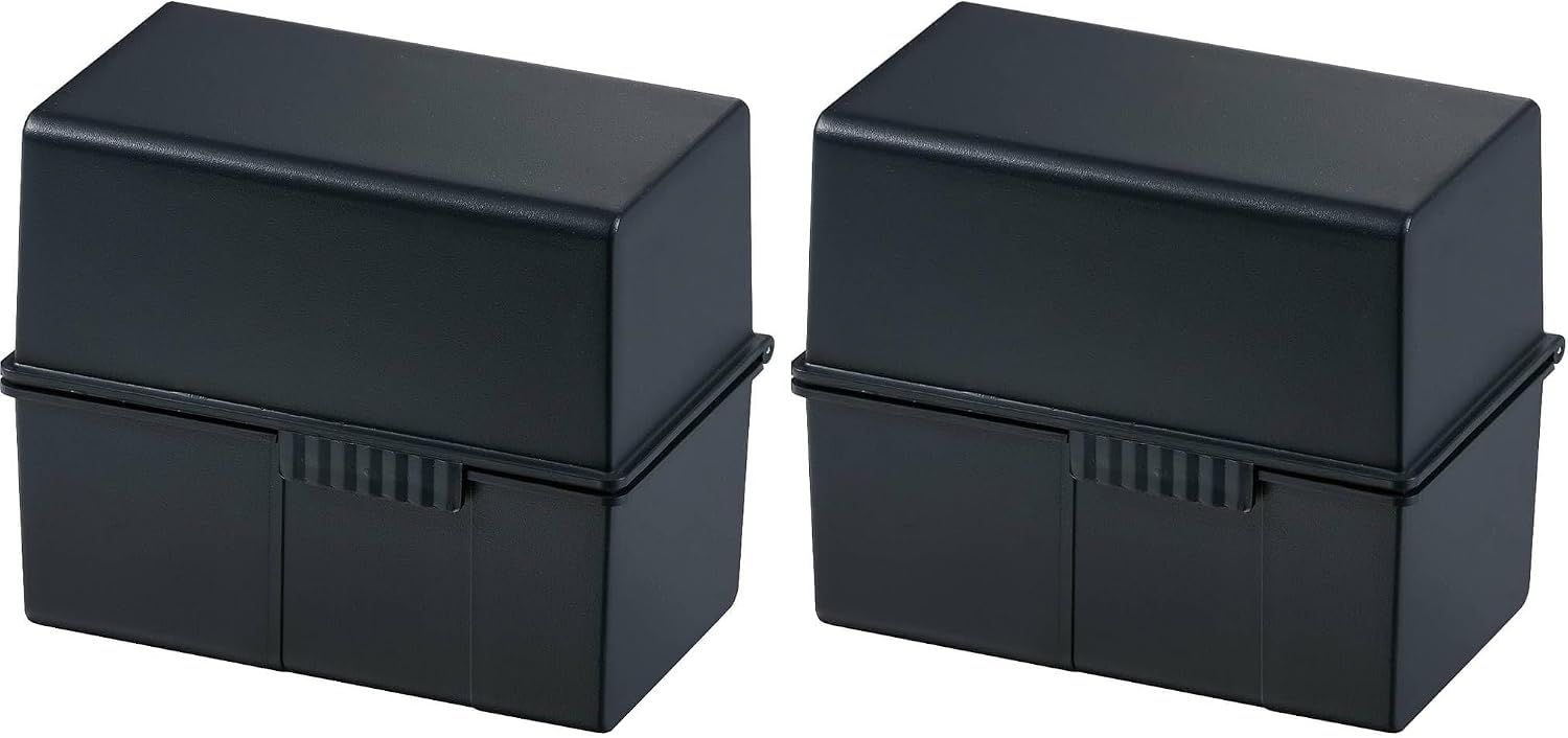 Thumbnail 4 de HAN Karteibox DIN A6 quer 400 Karten – robuster Lernkasten mit Schnappverschluss, schwarz