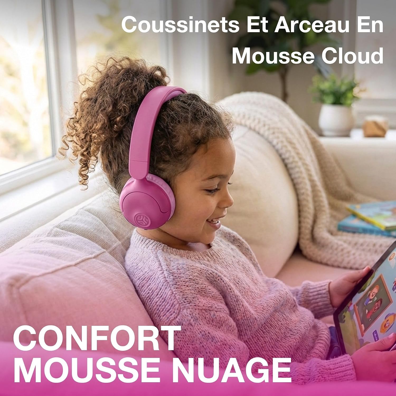 Thumbnail 3 de JLab JBuddies Pop Casque Enfant Rose