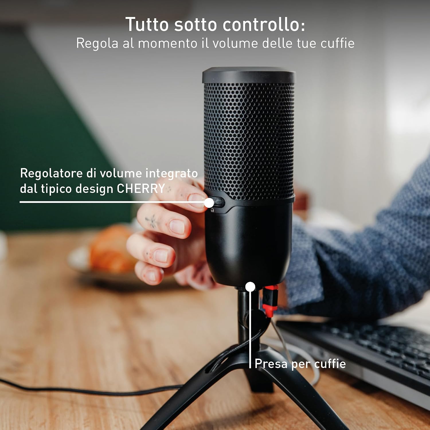 Thumbnail 5 de CHERRY UM 3.0 Microfono USB Cardioide Nero