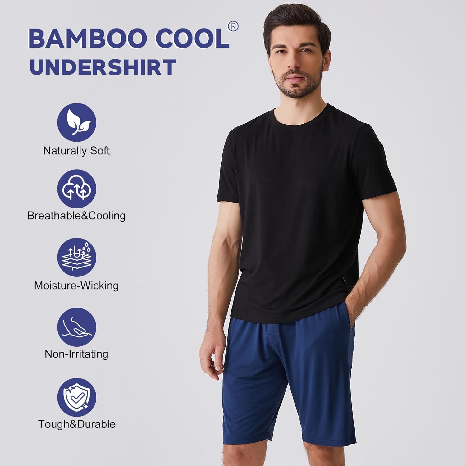 Thumbnail 3 de BAMBOO COOL Men's Undershirts 3-pack