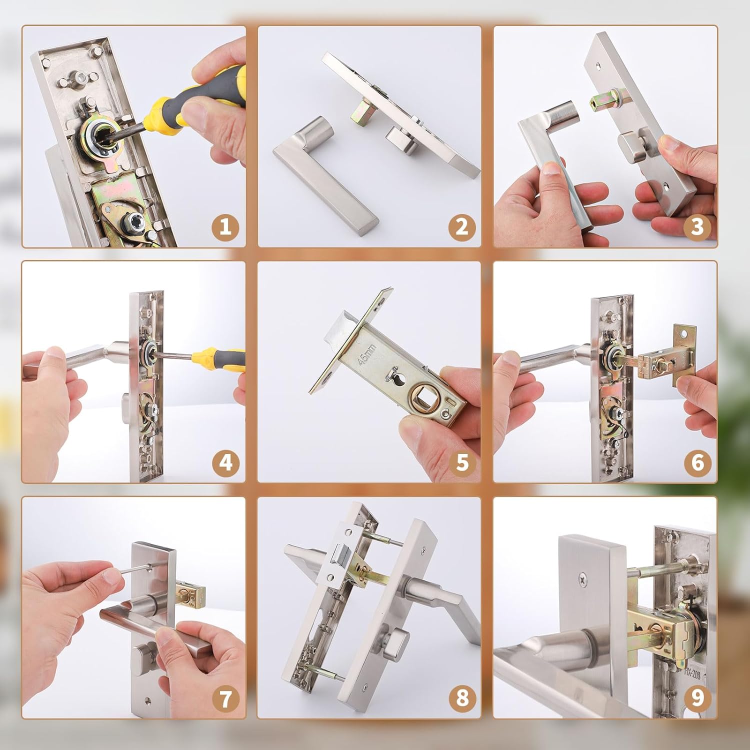 Thumbnail 3 de Pimoys 45mm Tubular Latch for Internal Doors 🔐