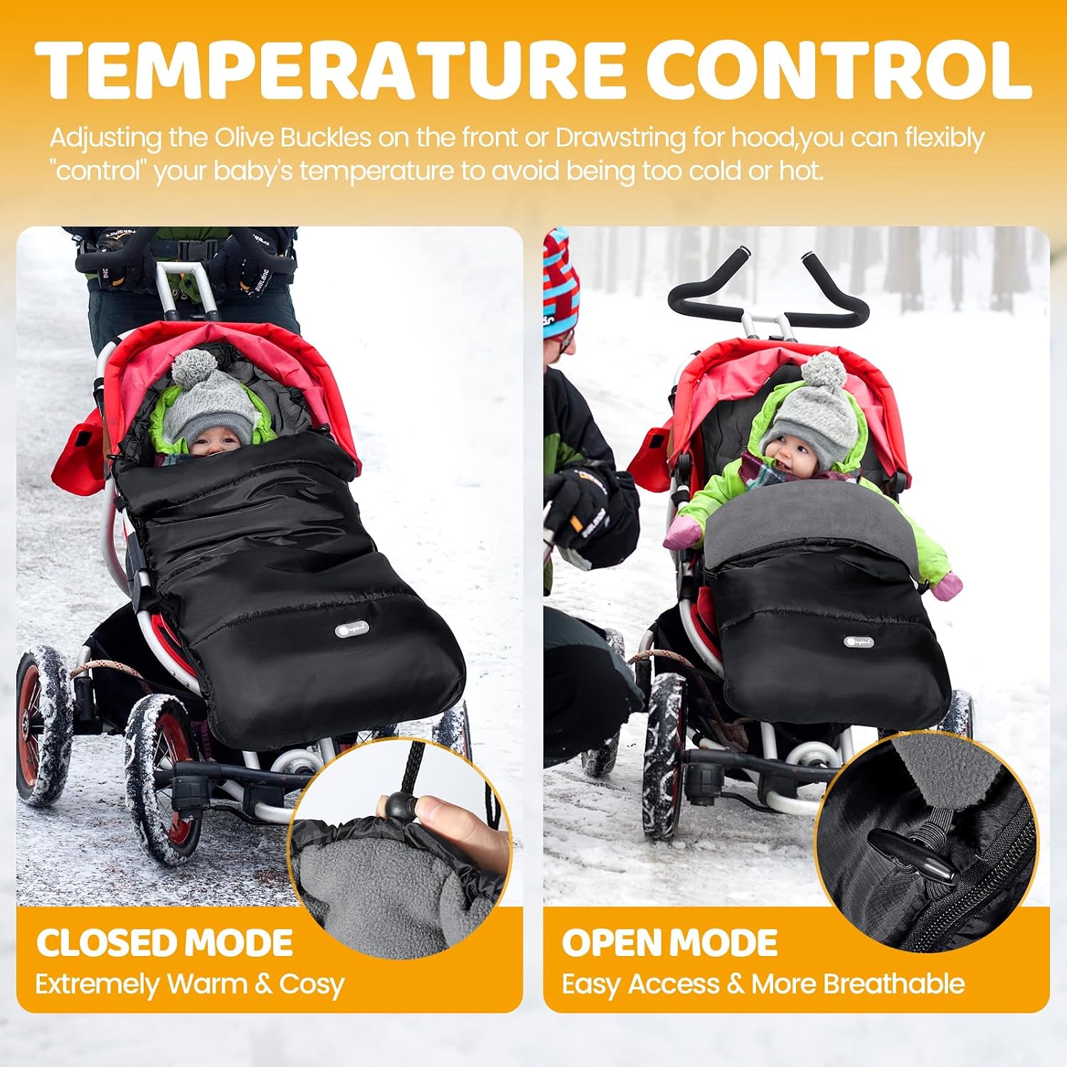 Detalle 2 de Ivywind Footmuff Universal for Pushchair, Waterproof