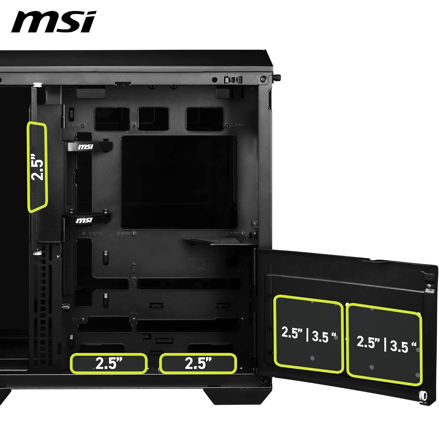 Detalle 1 de MSI MAG PANO 100L PZ boîtier ATX avec USB-C