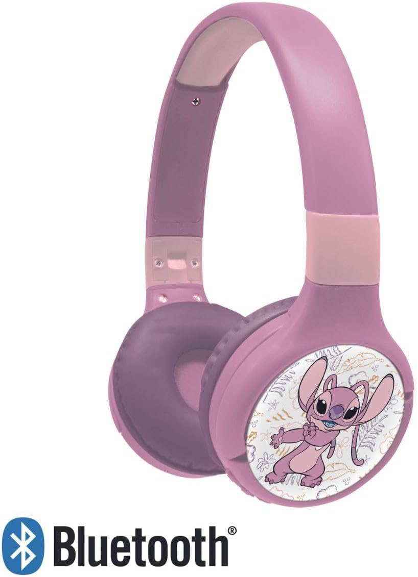 Detalle de LEXIBOOK HPBT010D1LXB Disney Stitch Angel headphones, Bluetooth and wired