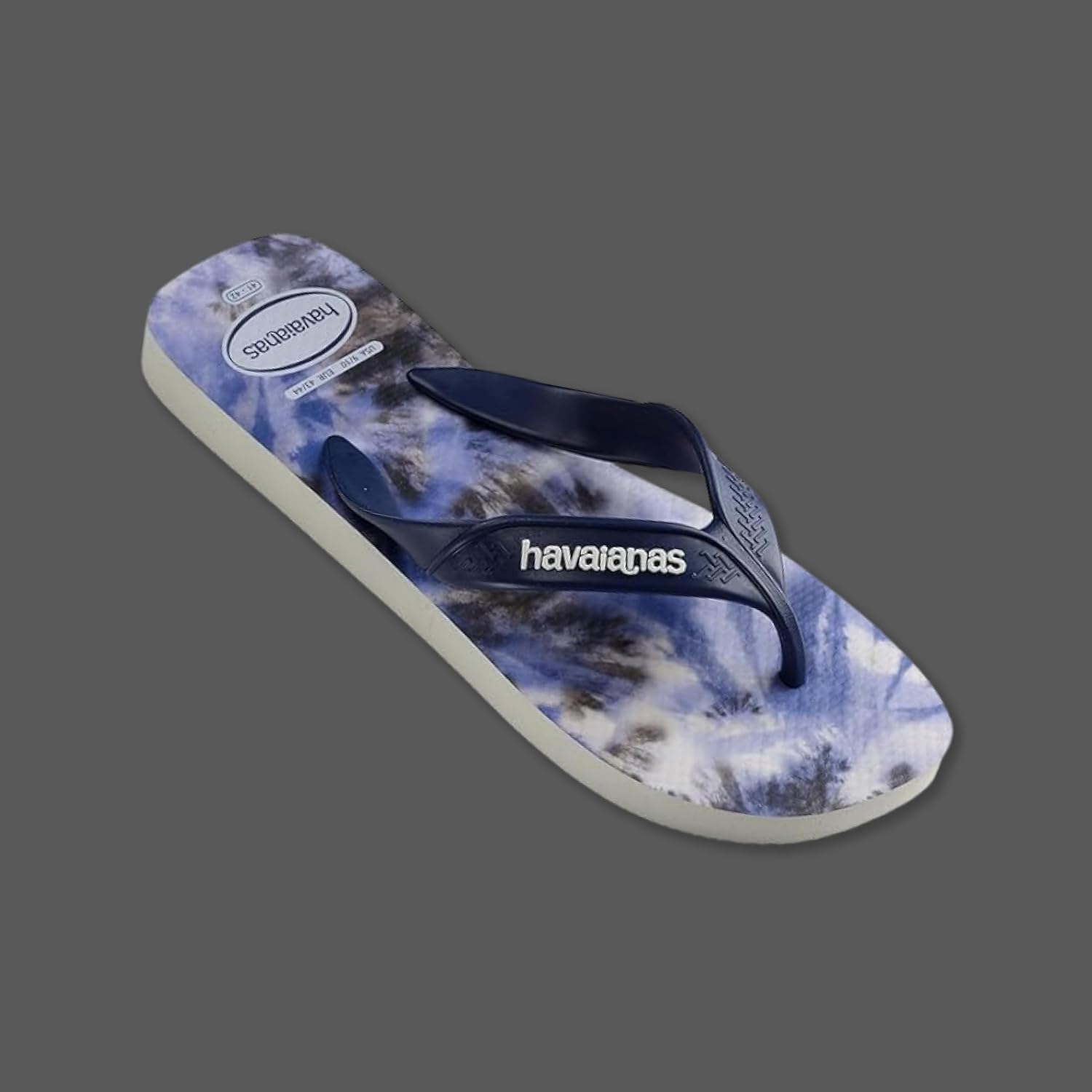 Detalle de Havaianas Men’s Aloha Sandal – slim flip-flops with textured grip sole