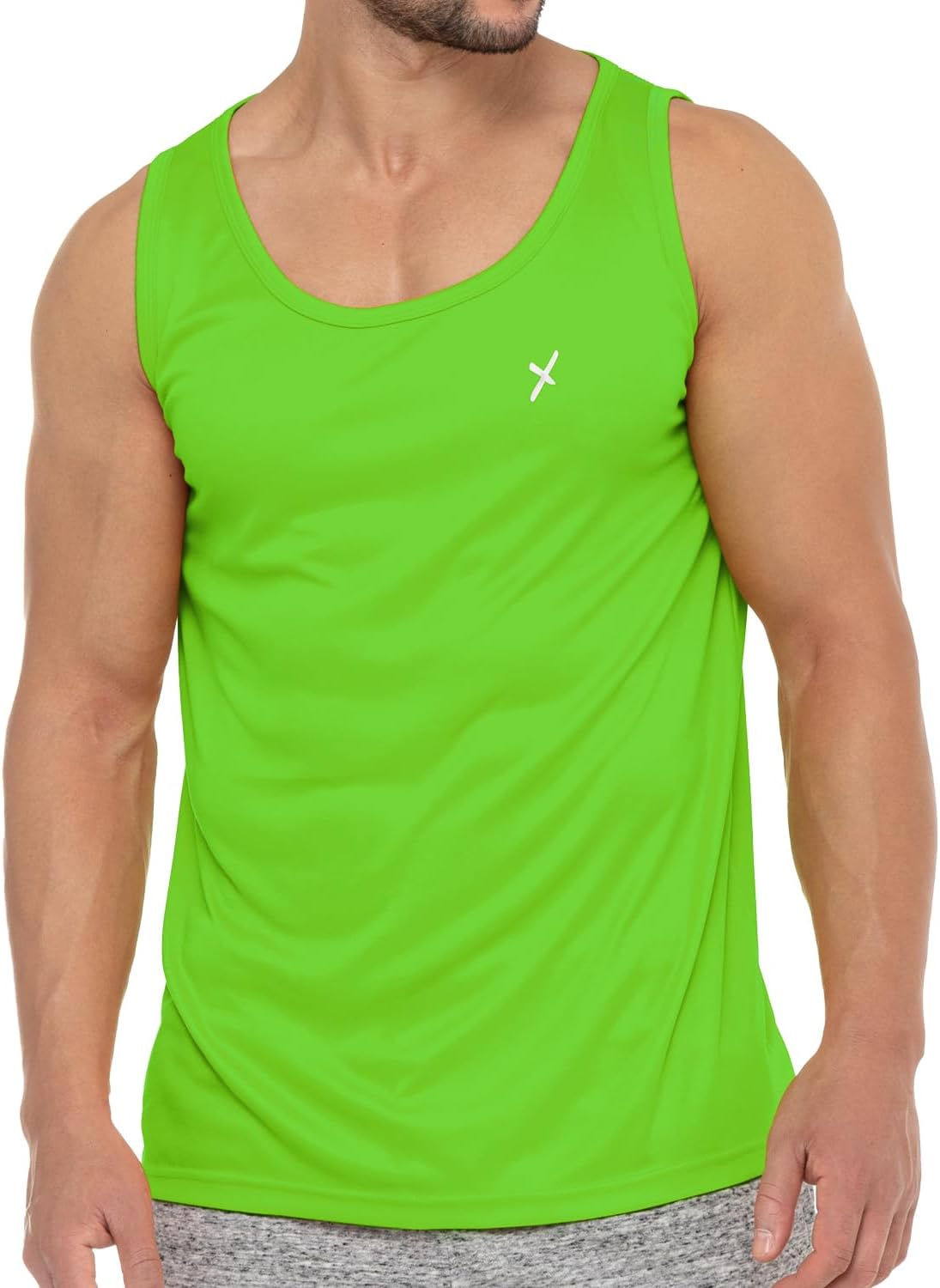 Detalle de CFLEX Men’s Sports Tank Top, Loose-Fit Quick-Drying Training Shirt