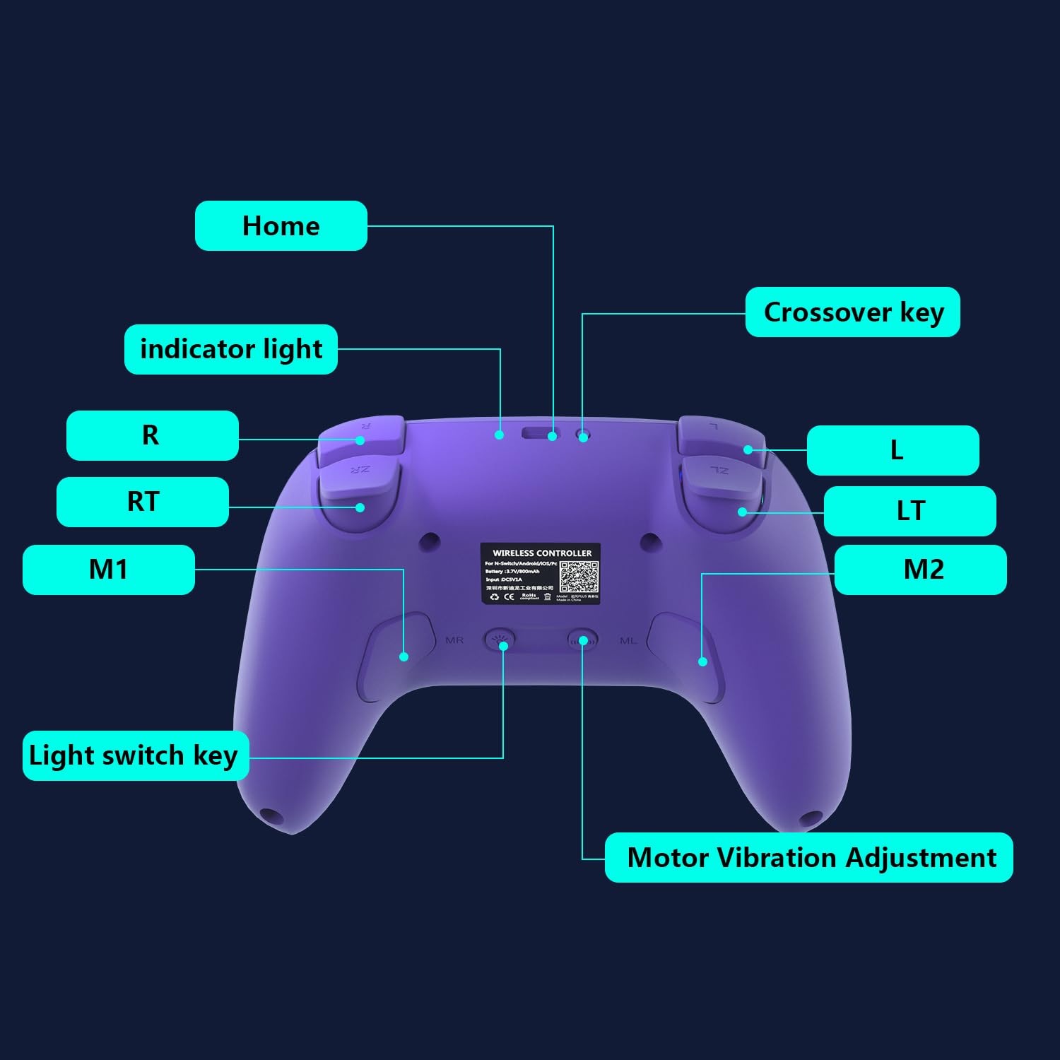 Thumbnail 6 de SZYUYU Switch Controller with 7-Color LED