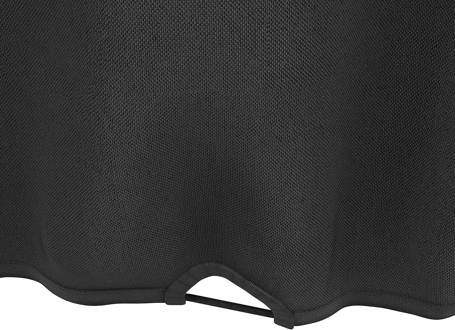 Detalle de Amazon Basics Abdeckung für Holzkohle-Kugelgrill, Schwarz – Schutz bei allen Wetterlagen