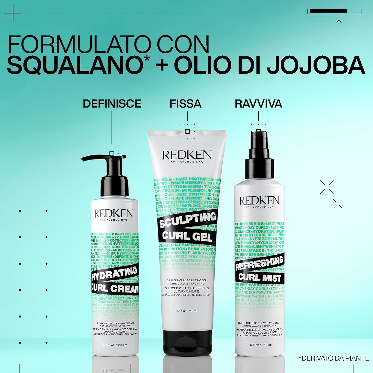 Thumbnail 4 de Redken Curl Stylers Crema Arricciante Per Definizione Ricci e Definizione Idratante con Olio di Jojoba & Squalane, 250 ml