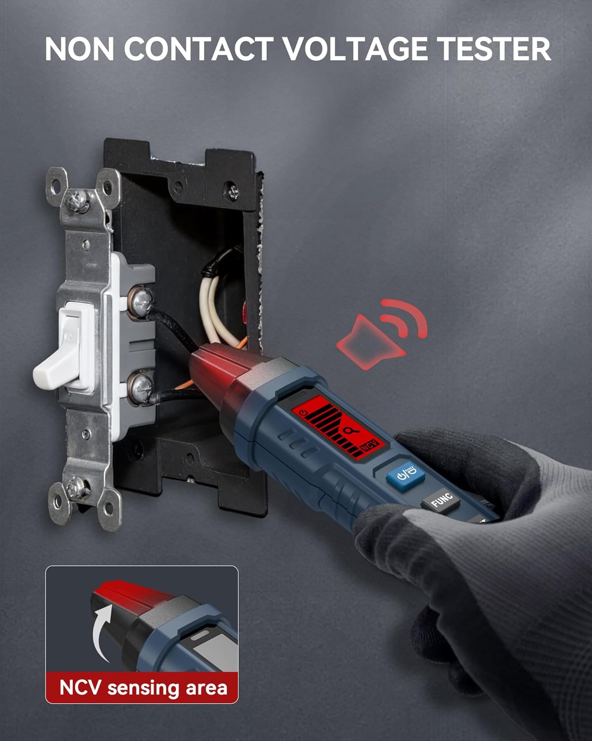 Detalle de VENLAB VCT03P Circuit Breaker Finder with LCD, GFCI Testing and NCV