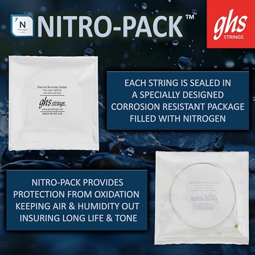 Detalle de GHS Strings A240 Ultra Light, cordes en bronze phosphoreux pour guitare