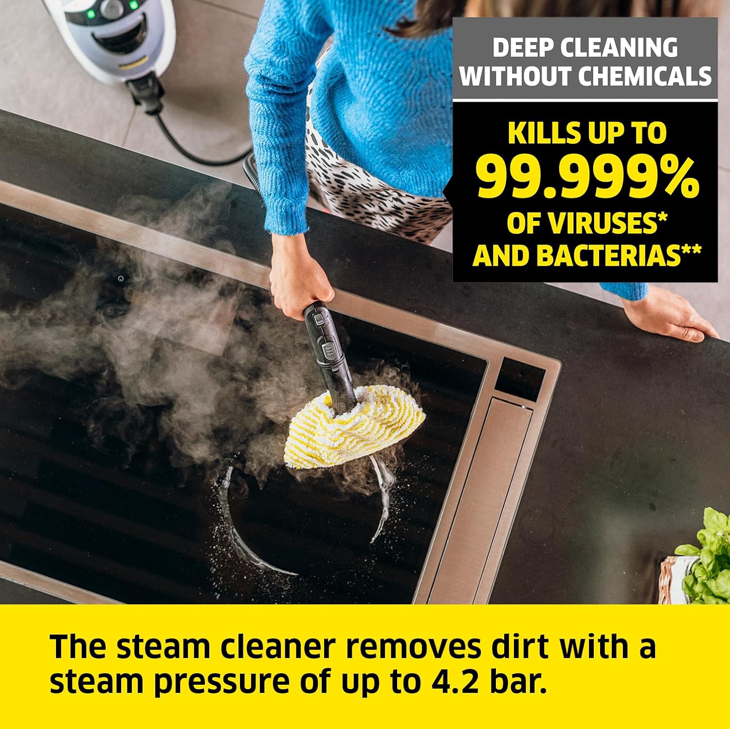 Thumbnail 1 de Kärcher SC 5 EasyFix Steam Cleaner with hot water connection