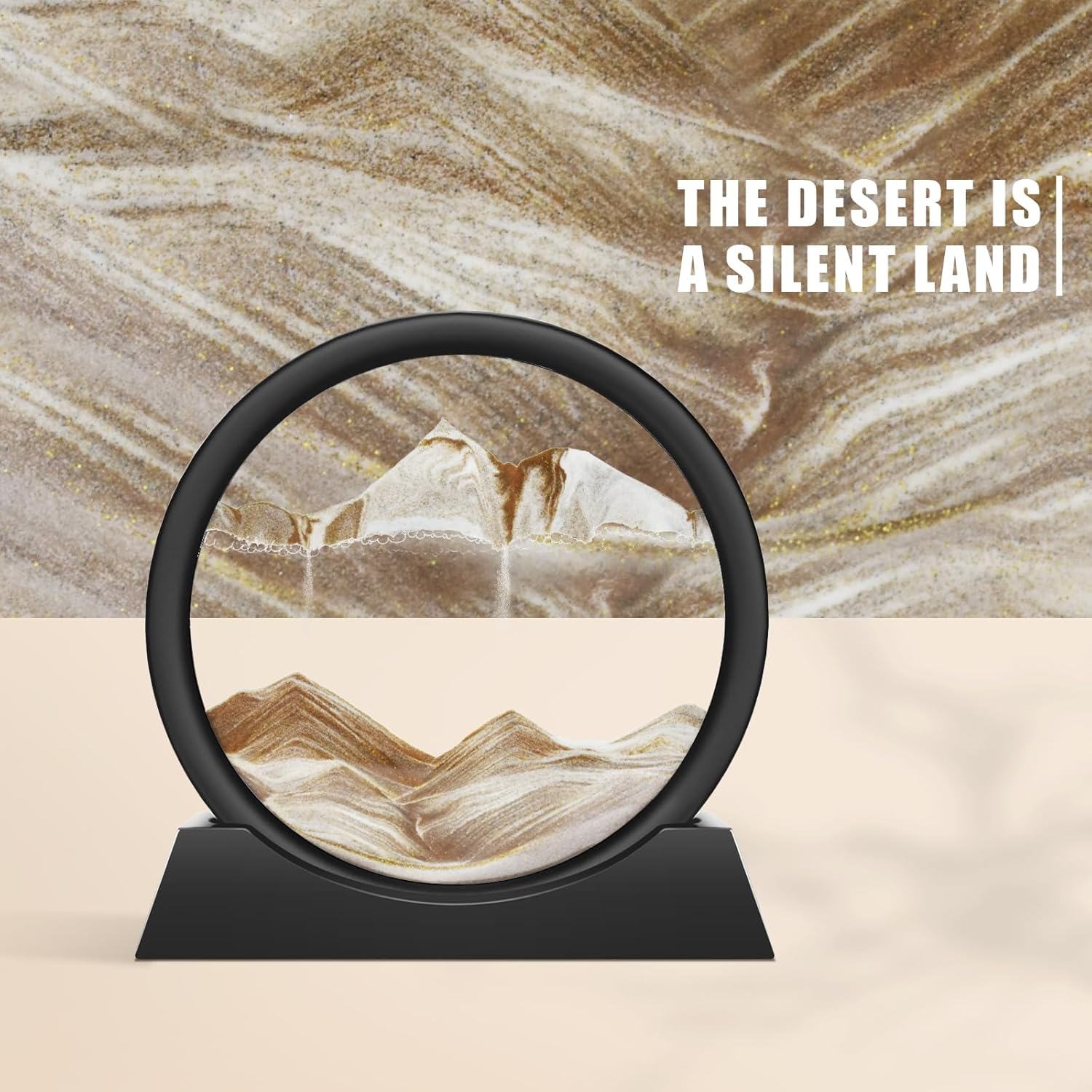 Thumbnail 5 de Wai Danie Moving Sand Art Picture 3D Hourglass (Deep Sea Sandscape) – 7 inch Desktop Liquid Motion Display