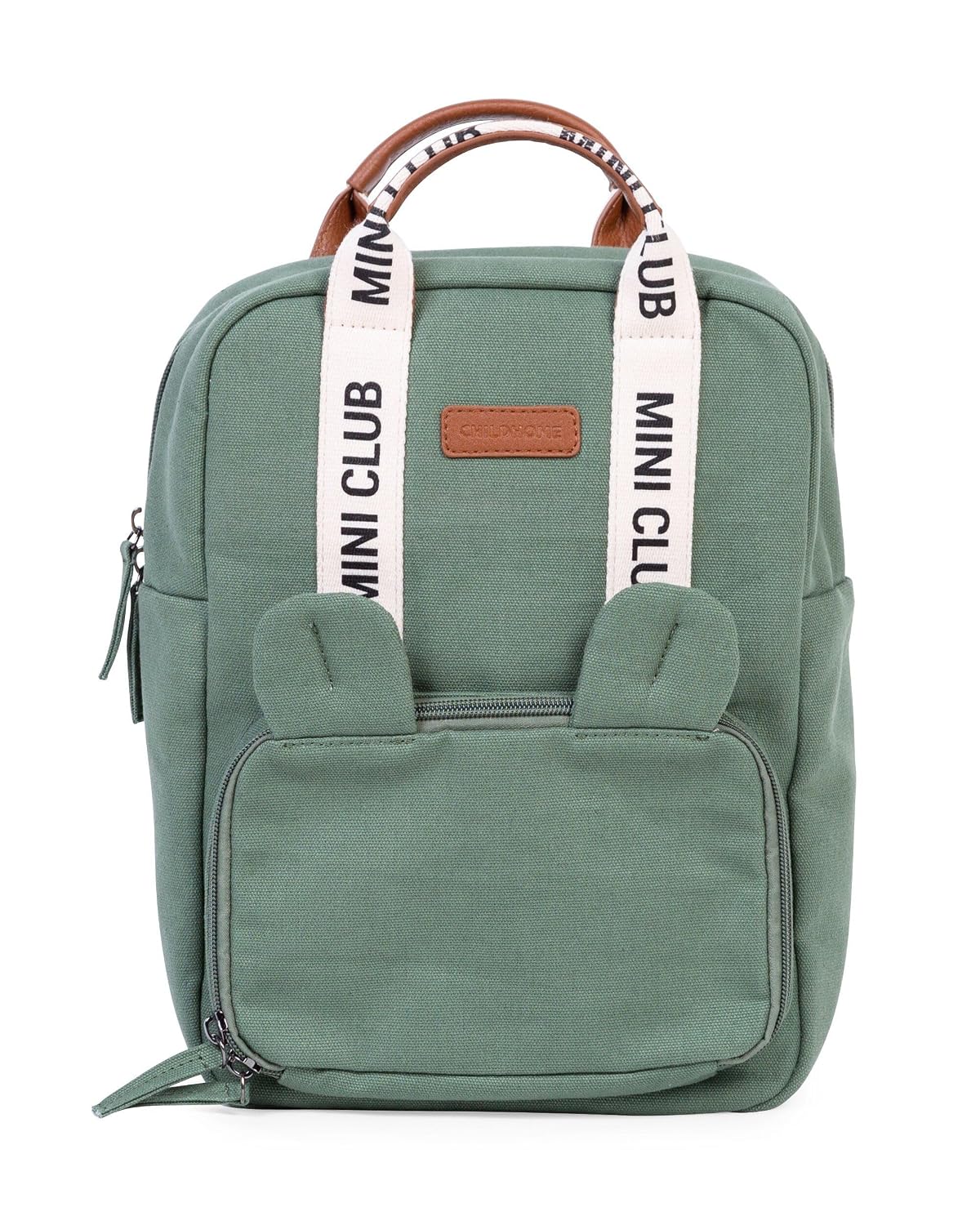 Detalle de CHILDHOME Mini Club Rucksack 7L Grün – Rucksack für Kindergartenkinder (23x10x32 cm)