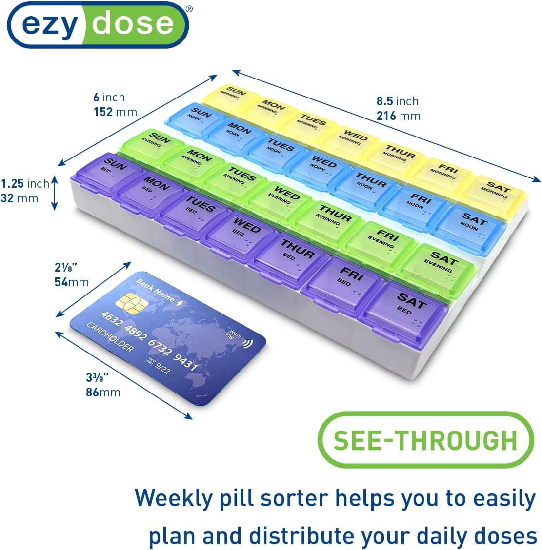 Detalle 2 de Ezy Dose Pill Organizer, 7-Day