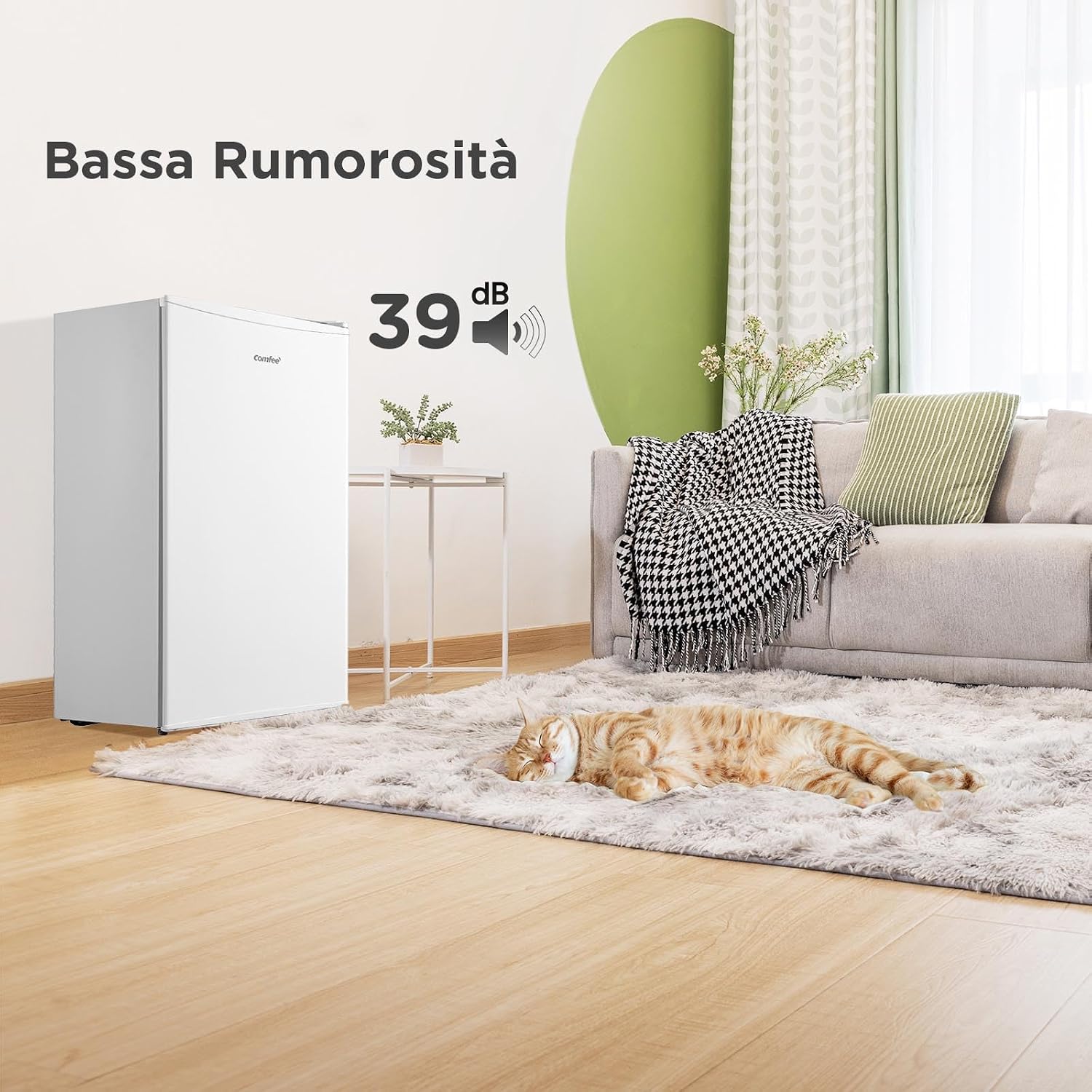 Detalle 2 de COMFEE' RCD80WH3(E): Frigorifero con congelatore da 80 L, silenzioso e versatile