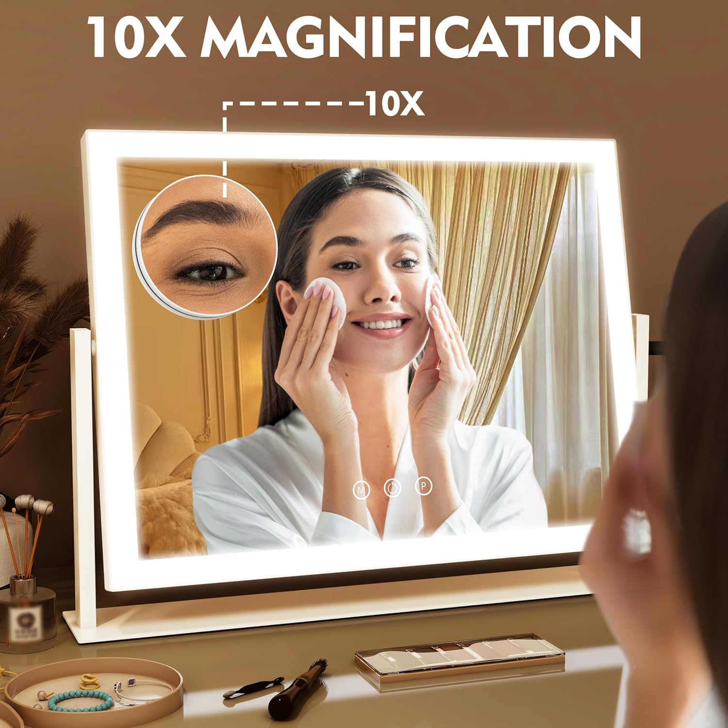 Thumbnail 4 de ROLOVE Lighted Makeup Mirror 16.3"x12.6" ๐