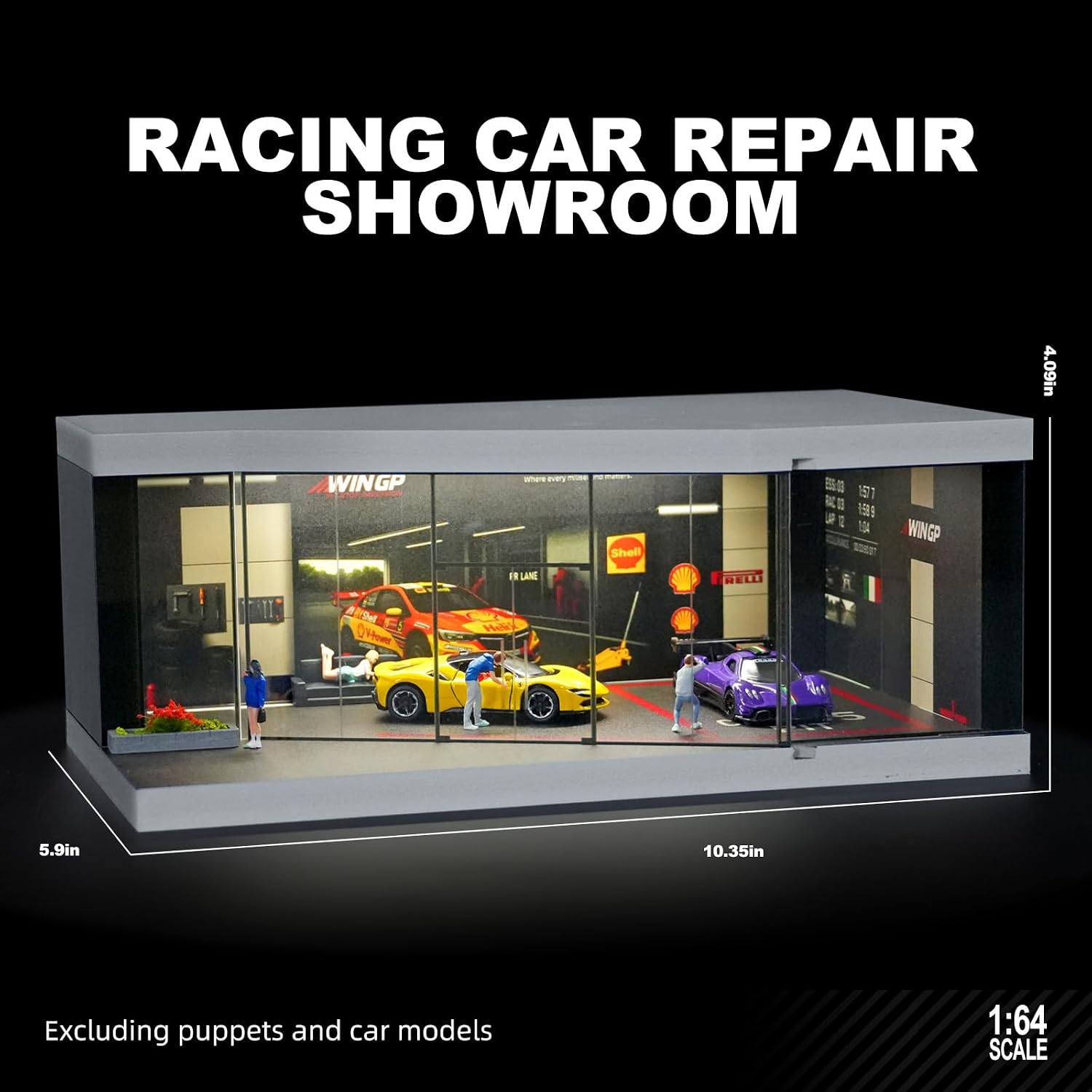 Detalle 2 de Kivcmds Diecast Car Display Case for 1:64 Models