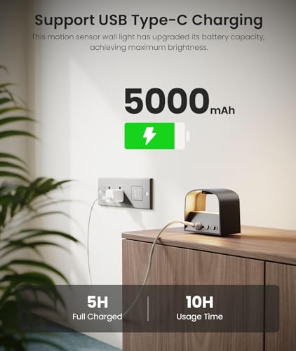 Detalle de FULEN Applique Murale Détecteur de Mouvement avec Télécommande – 2 pièces, 1000LM, sans fil, 5000mAh