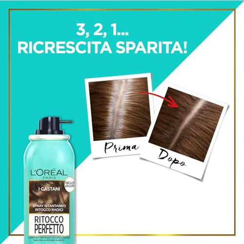 Detalle de L'Oréal Paris Spray Ritocco Perfetto Castano Freddo 75 ml