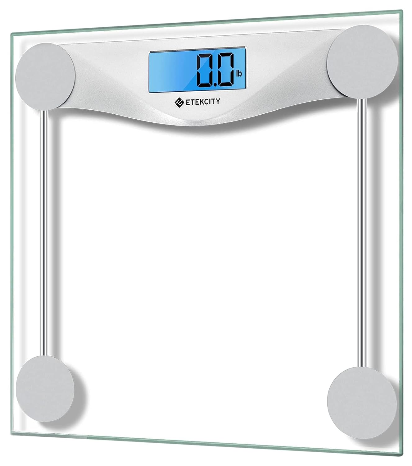 Detalle de Etekcity EB4074C Digital Bathroom Scale, 400 lb, 6 mm Tempered Glass