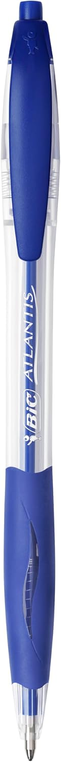 Thumbnail 1 de BIC Atlantis Classic Stylos-bille Rétractables 1,0 mm – Bleu | Boîte de 12